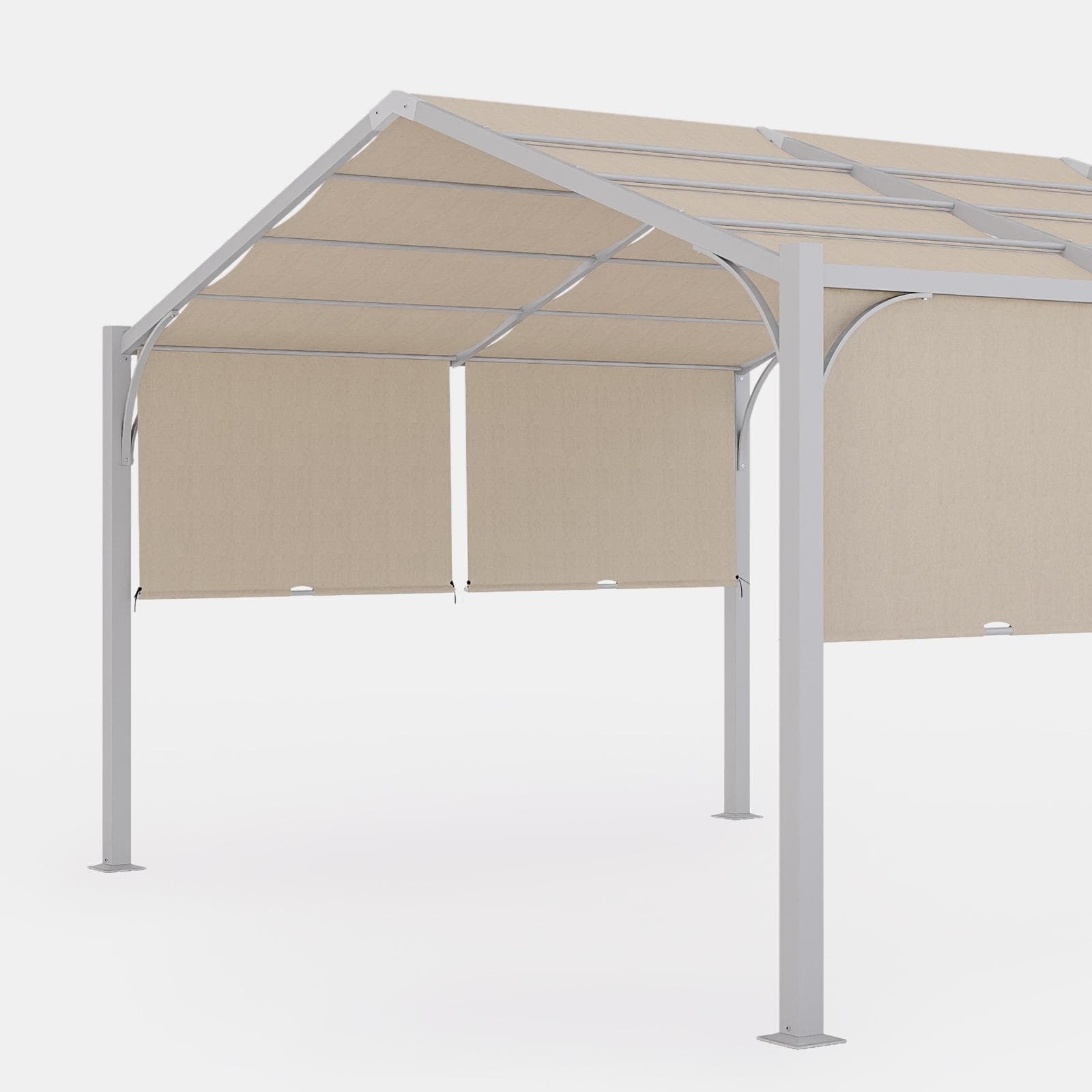 Telo di ricambio 3x4 m in poliestere ecrù per gazebo Fulgore