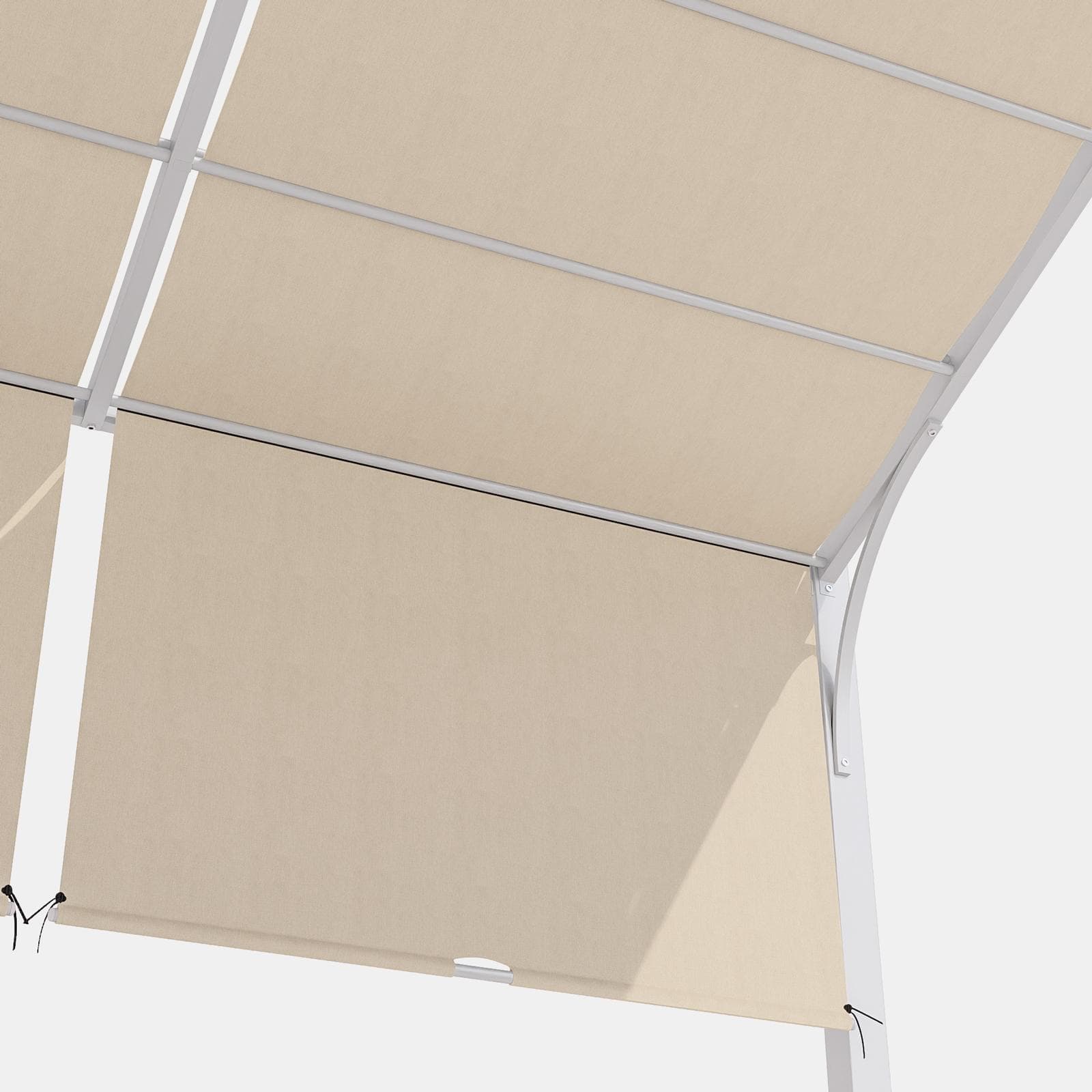 Telo di ricambio 3x4 m in poliestere ecrù per gazebo Fulgore