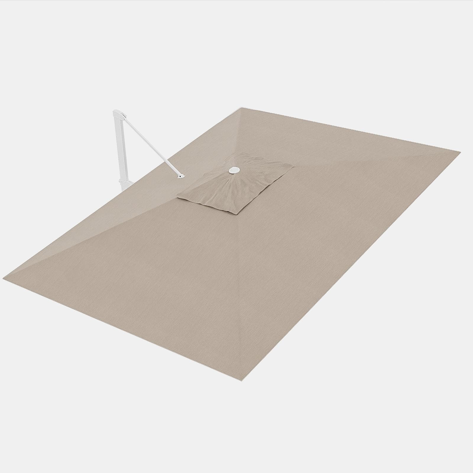 Telo di ricambio 3x4 m in tessuto olefin beige nettuno per ombrellone Saguaro
