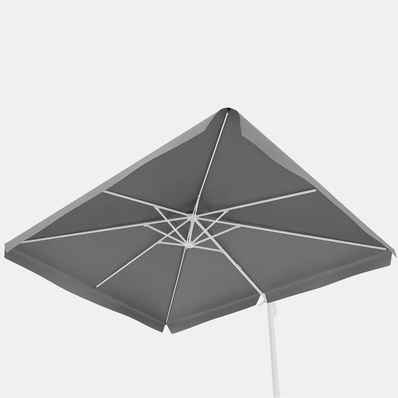 Telo di ricambio 4x3 m grigio con flap per ombrellone Portos