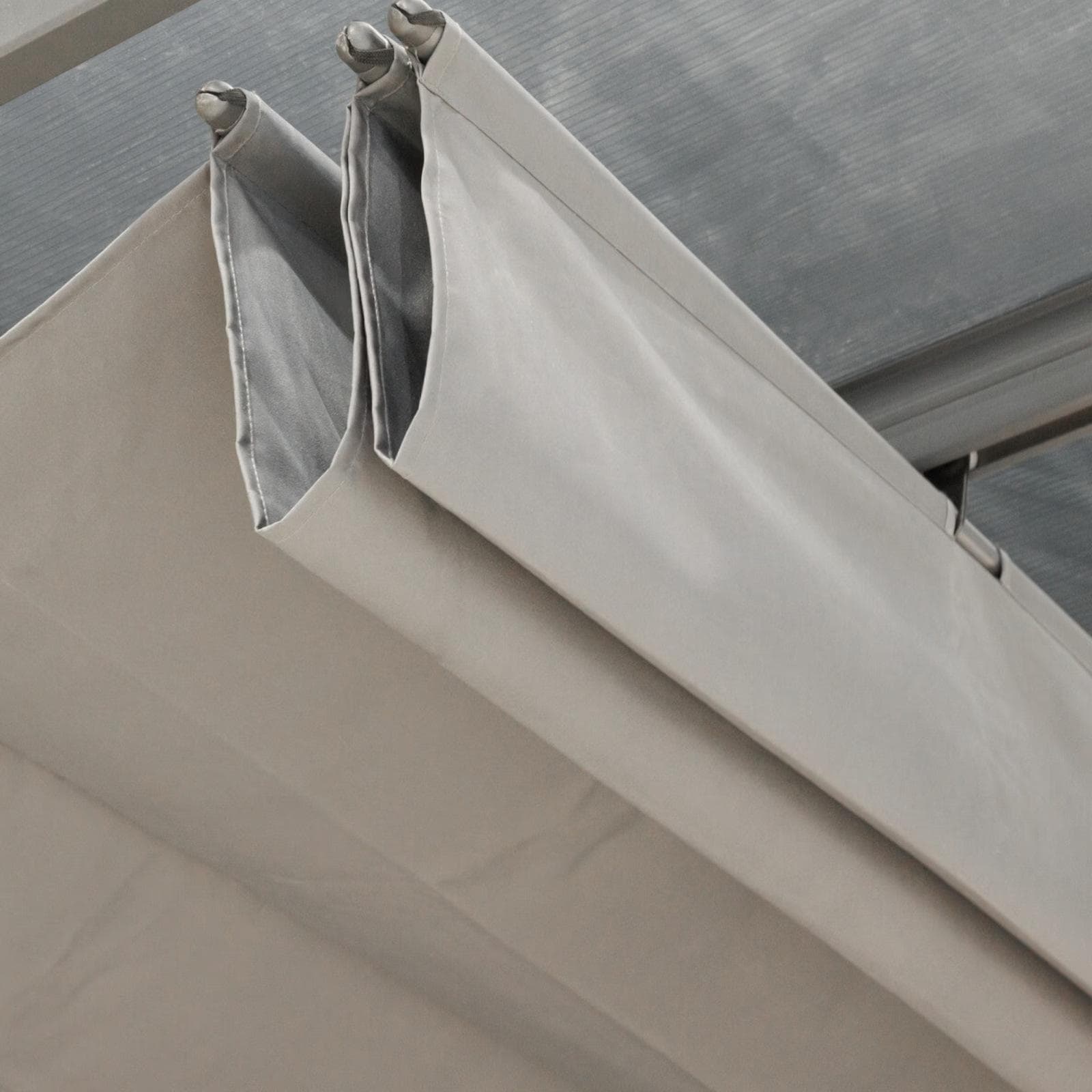 Telo per pergola 6x3 m in poliestere idrorepellente grigio - Shine