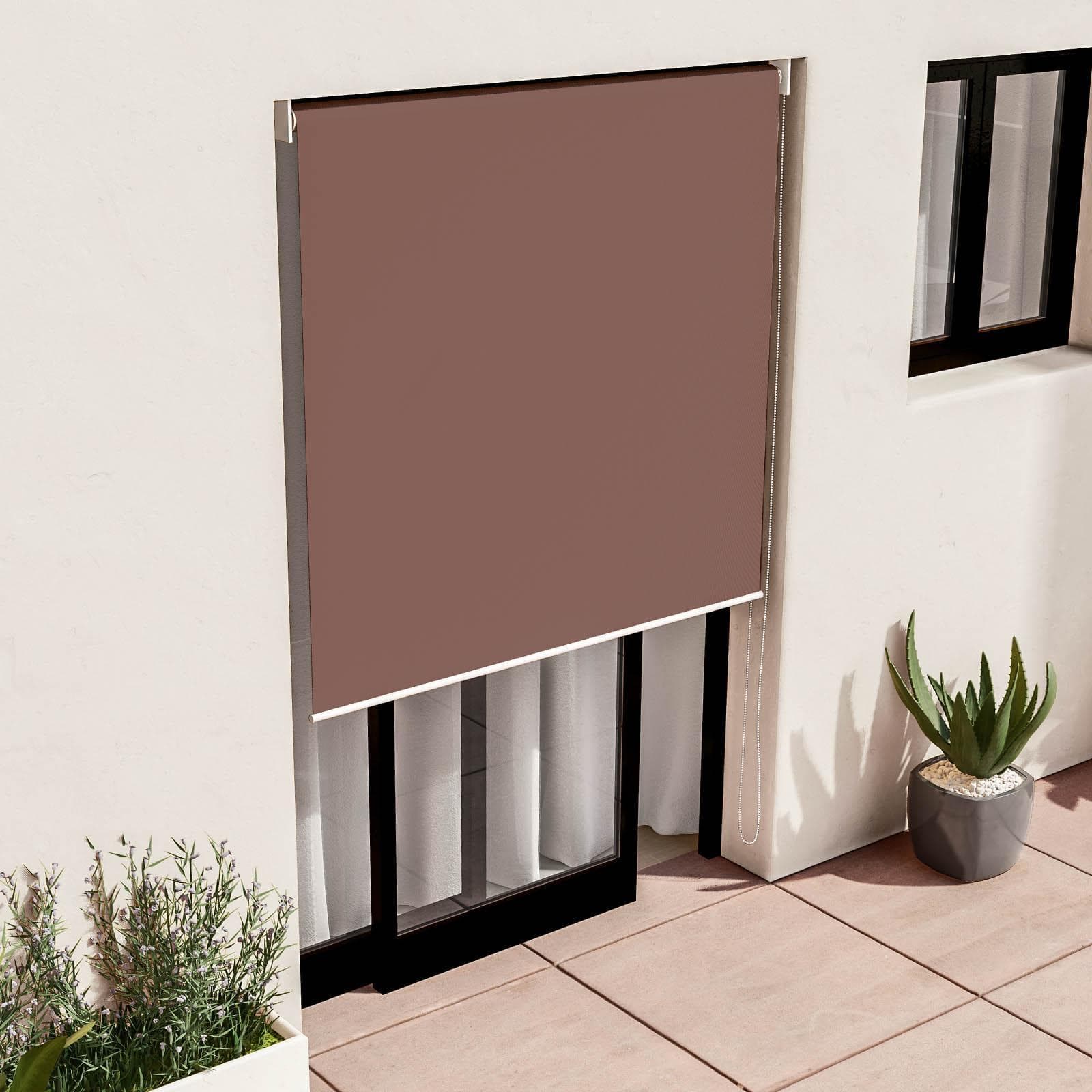 Tenda da sole a caduta verticale 150x250h cm marrone