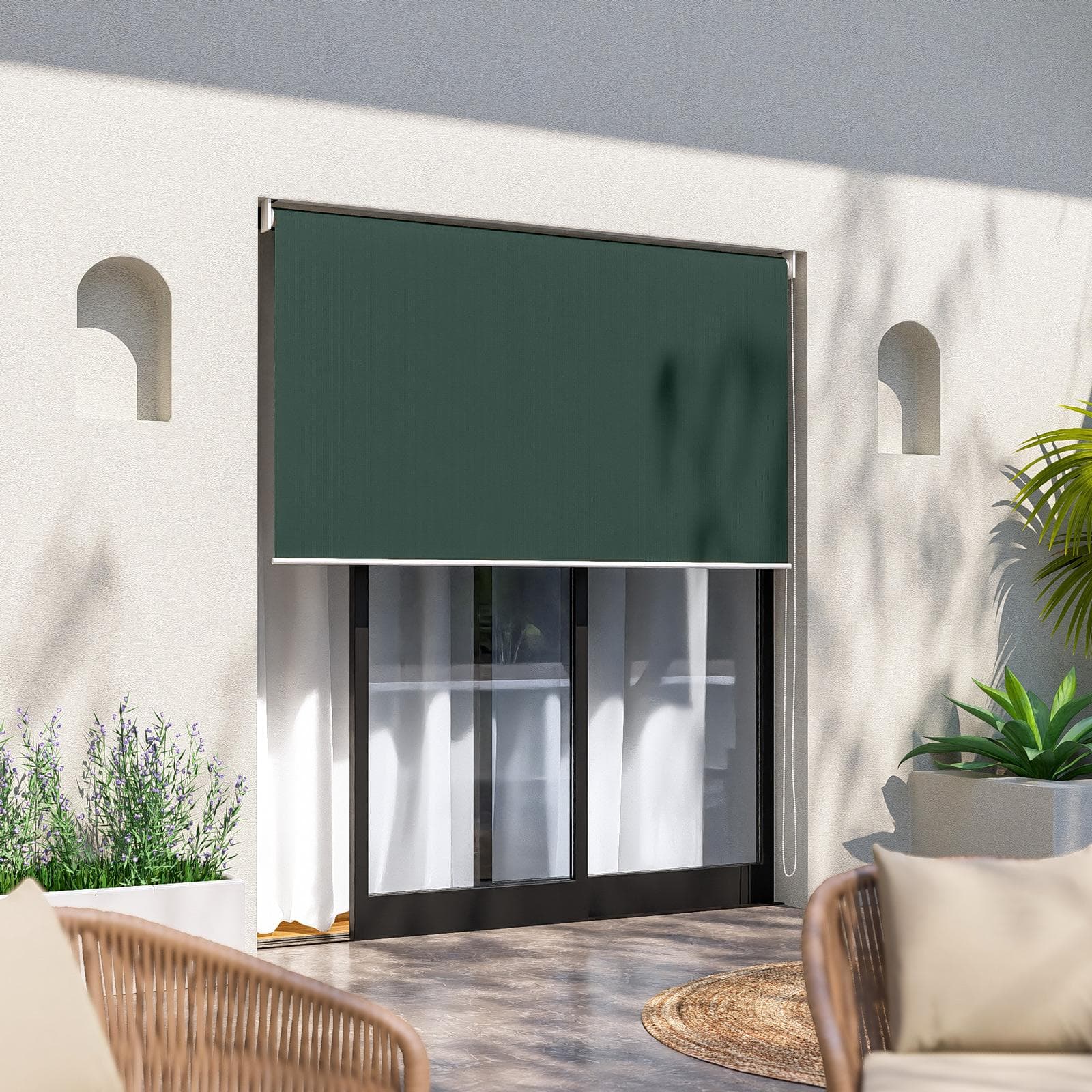KENNY TENDA DA SOLE 200 X 250H CM A CADUTA VERDE *CANVASSPRE-150*