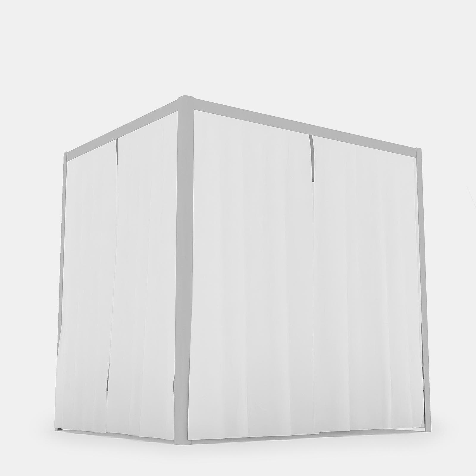 Tenda laterale di ricambio bianca per baldacchino - Sancho