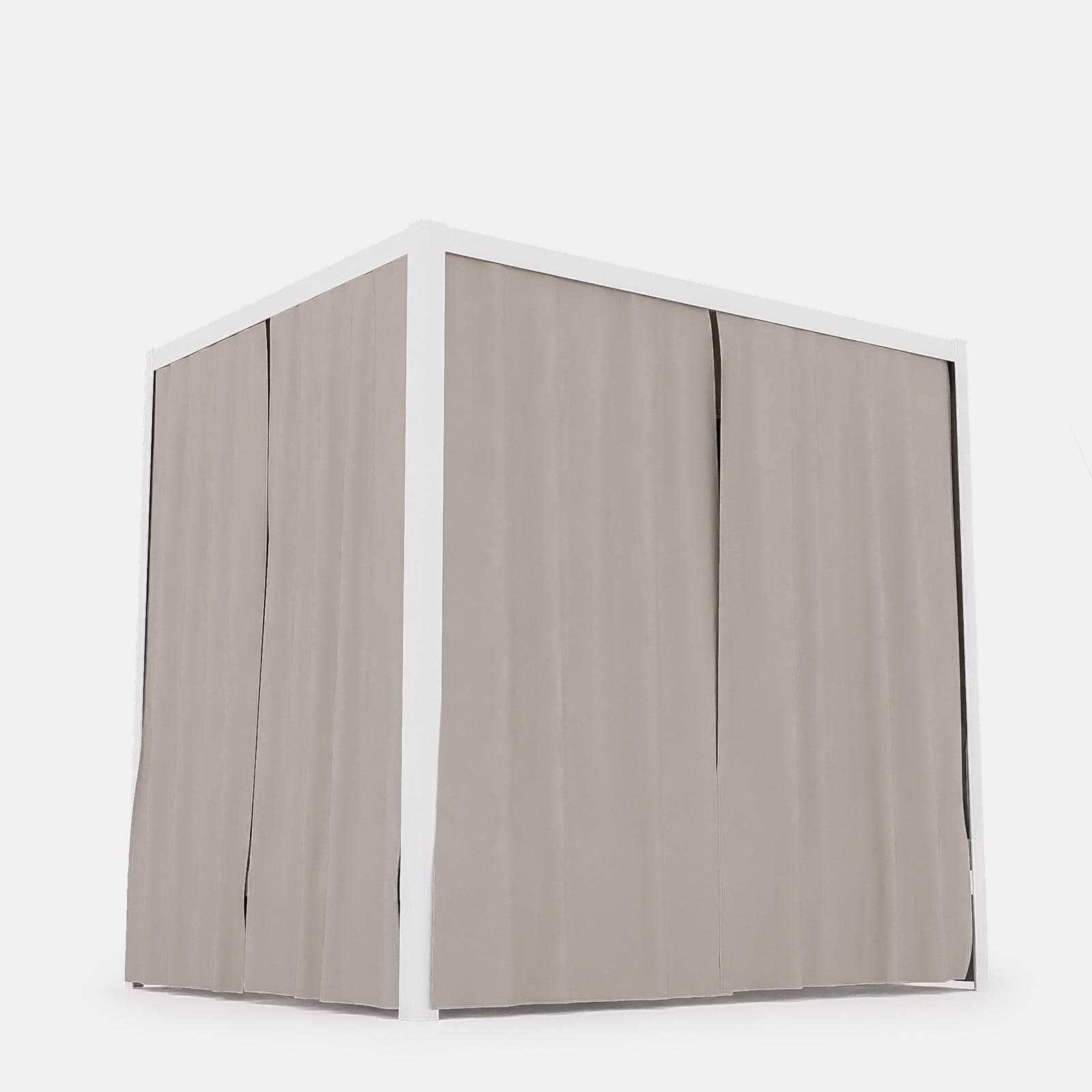 Tenda laterale di ricambio tortora per baldacchino - Sancho