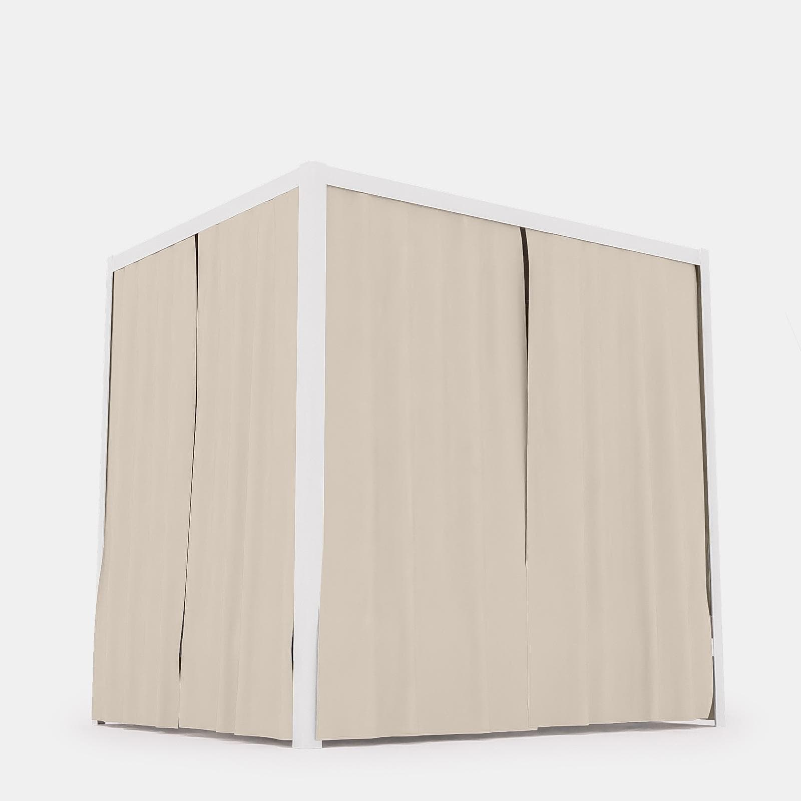 Tenda laterale di ricambio vaniglia per baldacchino - Sancho