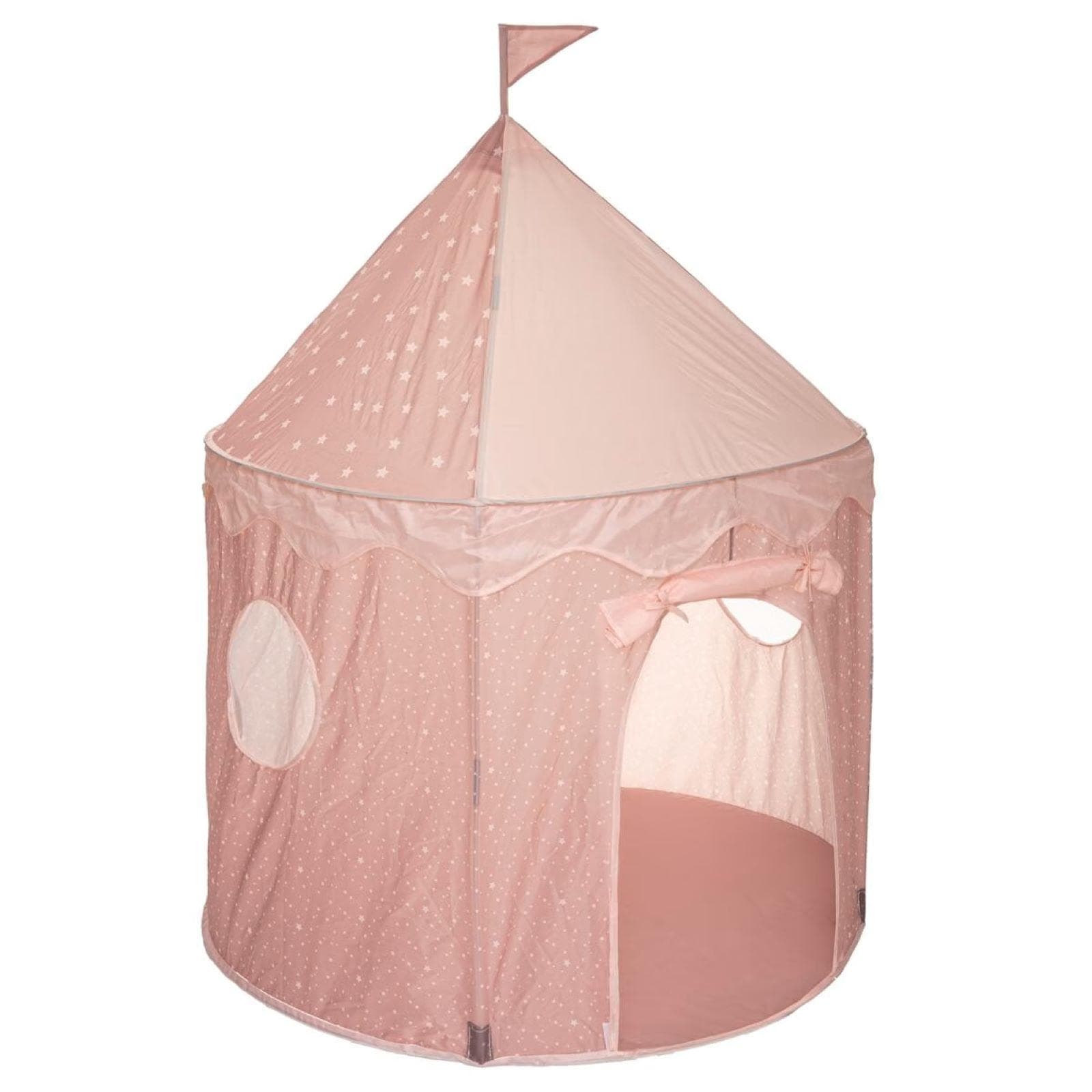 Tenda per bambini 135h cm in tessuto rosa con stelle - Kids