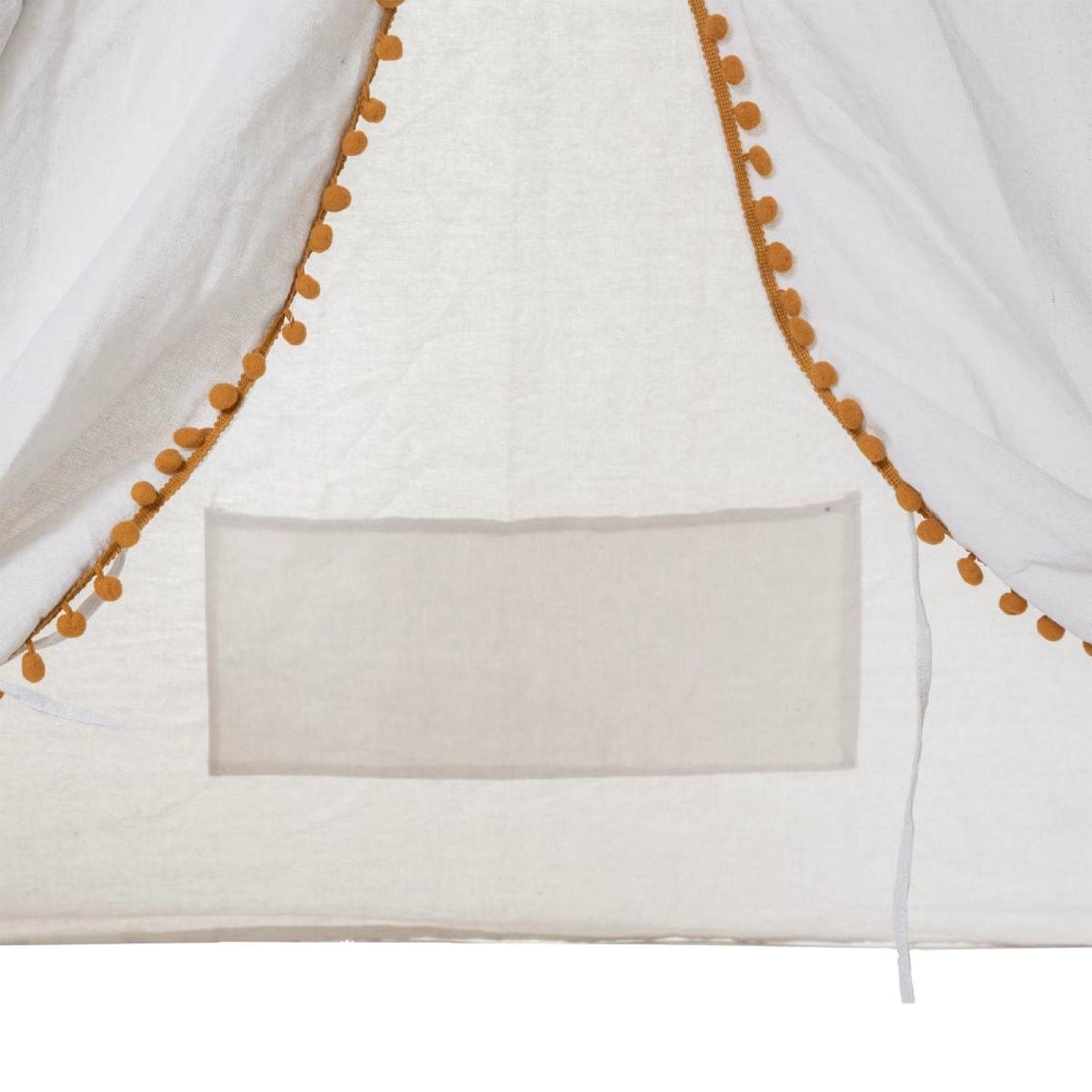 Tenda per bambini 160h cm in tessuto bianco e legno - Kids