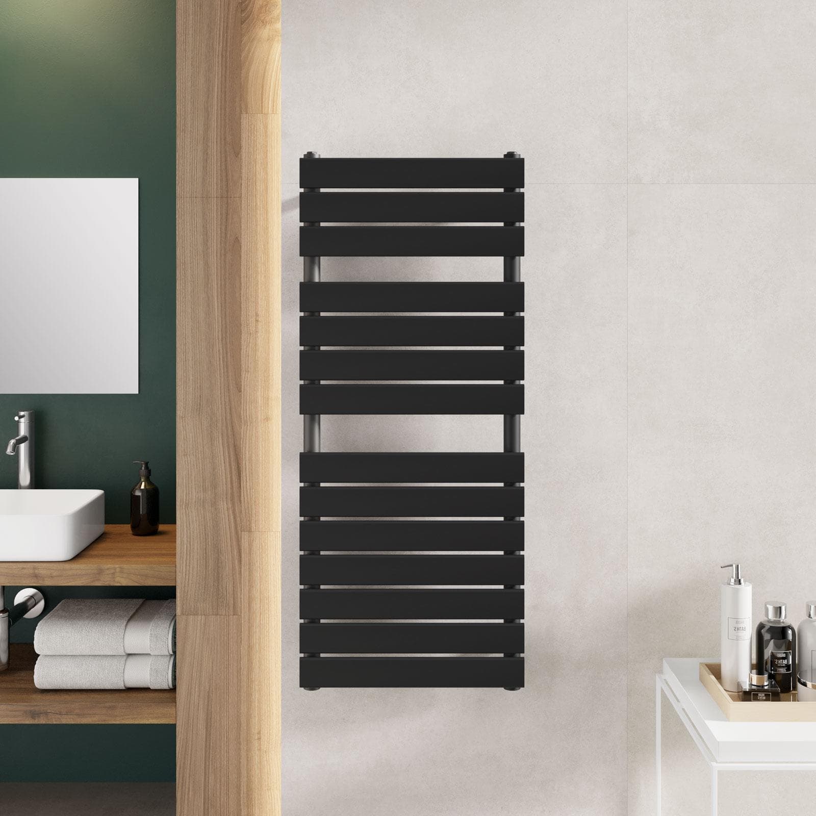 Termoarredo a tubo piatto 1200x500 mm antracite - Melfi