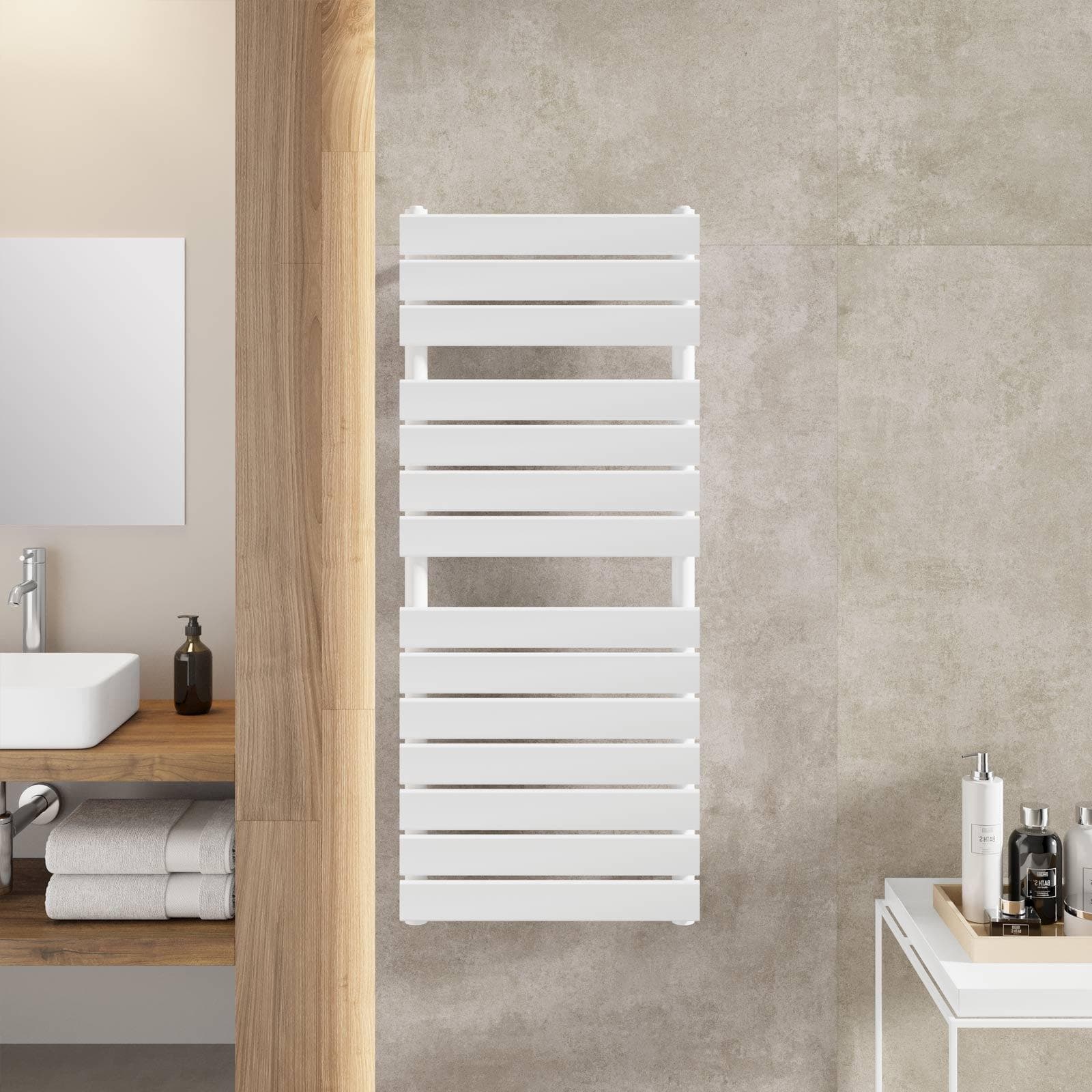 Termoarredo a tubo piatto 1200x500 mm bianco - Melfi