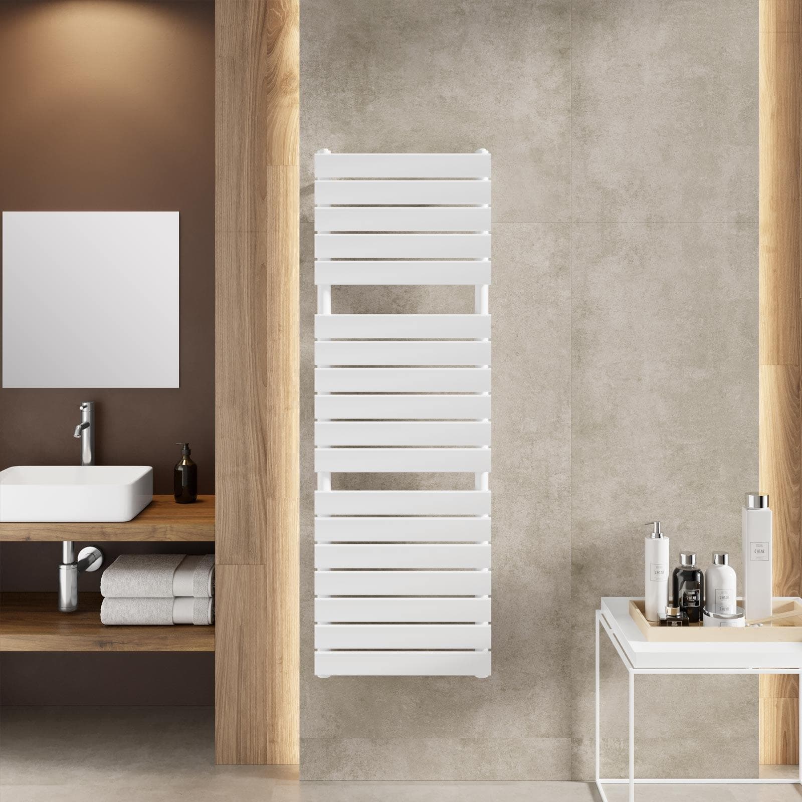 Termoarredo a tubo piatto 1500x500 mm bianco - Melfi