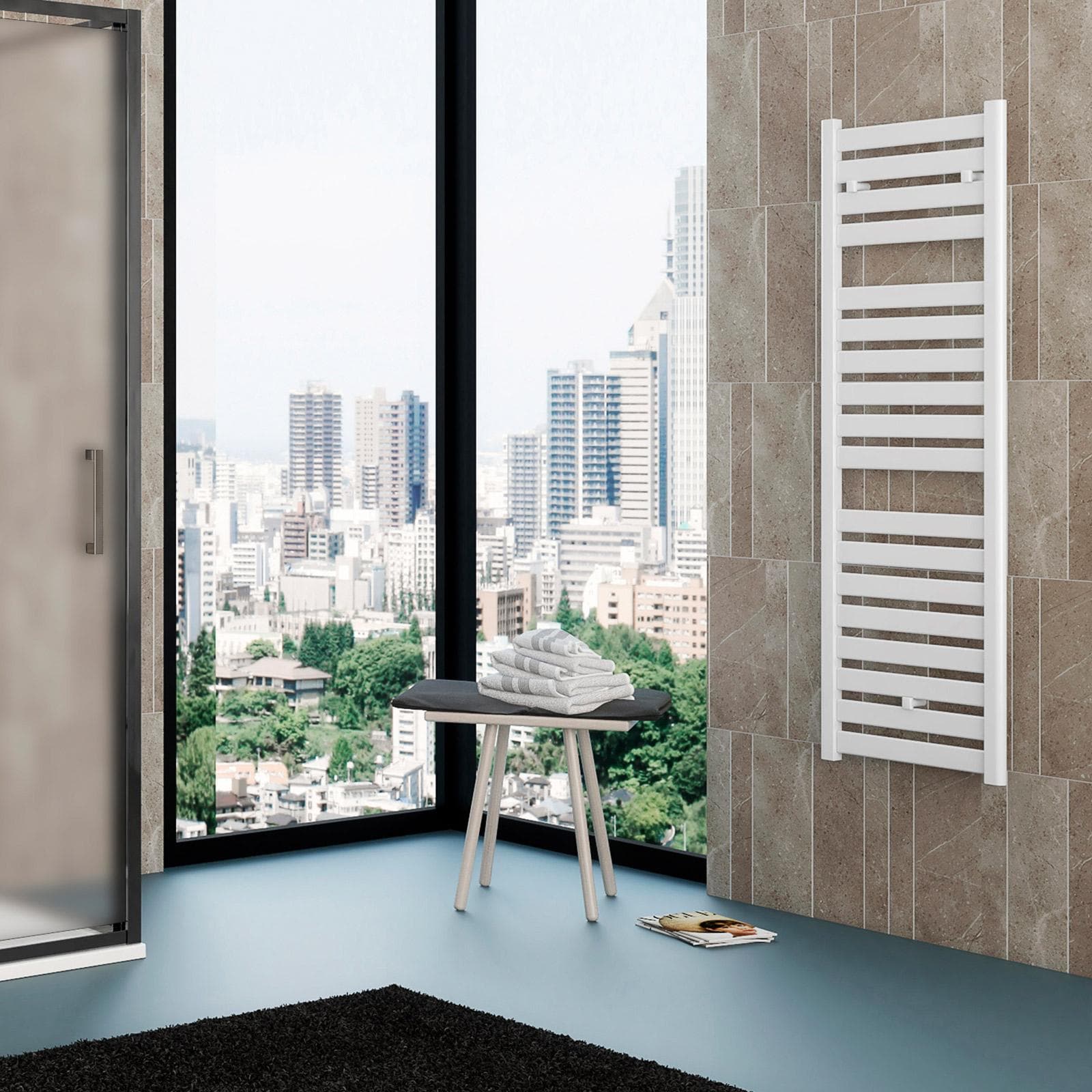 Termoarredo 1420X500 mm con interasse 450 mm bianco - Capri di Lazzarini