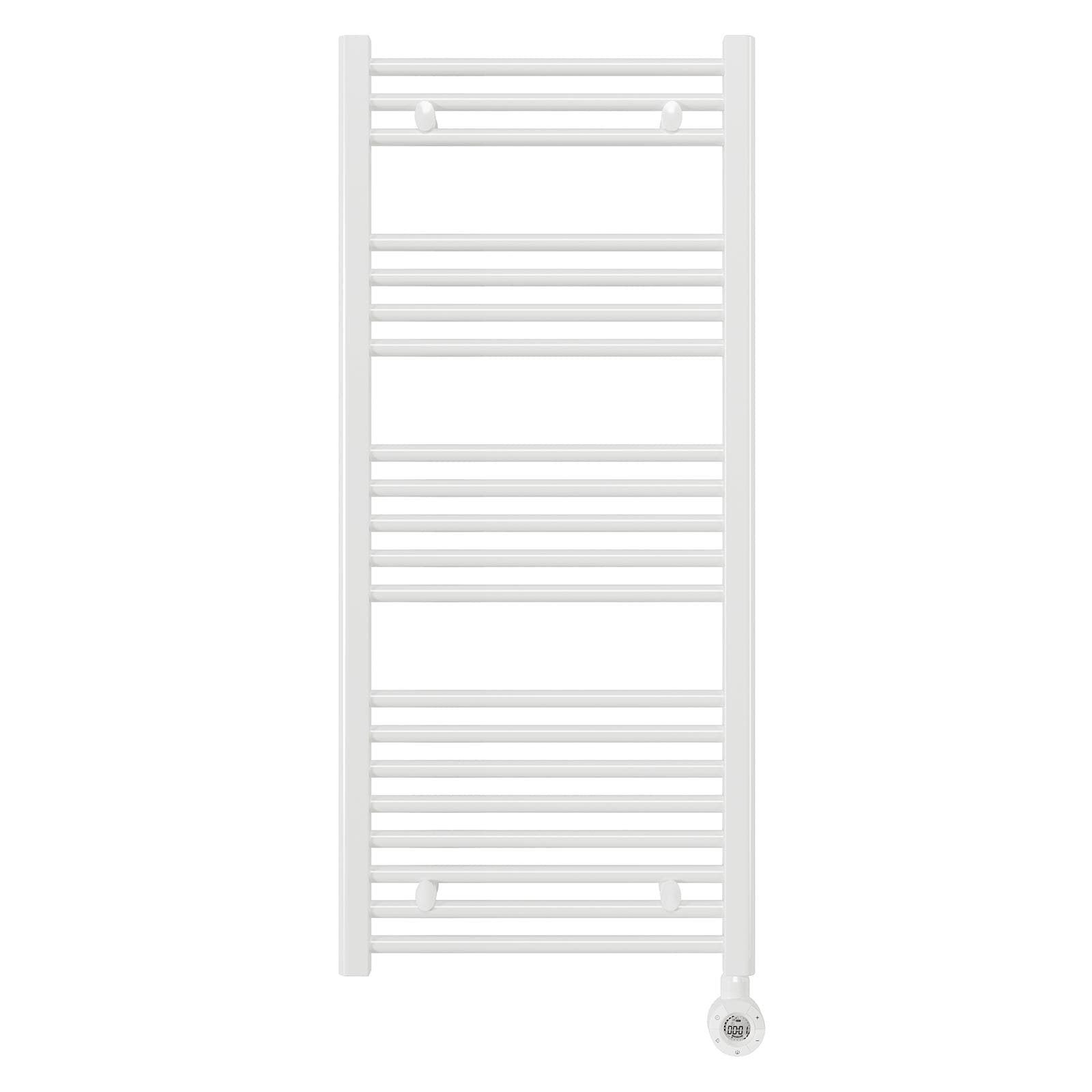 Termoarredo elettrico 1200x500 mm potenza 500W termostato digitale risparmio energetico bianco - E-Bolzano di Lazzarini
