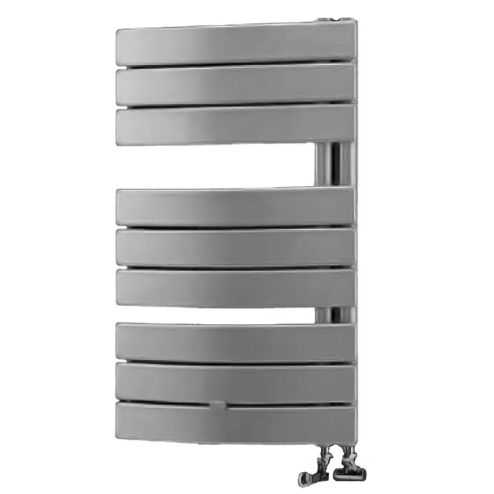 Termoarredo 780x550 mm cromo tubi curvi con attacco laterale reversibile - Pieve di Lazzarini