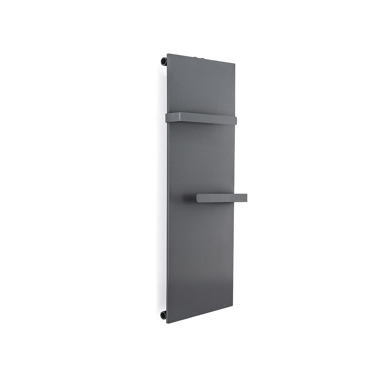 Termoarredo a pannello 1220x452 acciaio antracite con portasalviette - Dandy