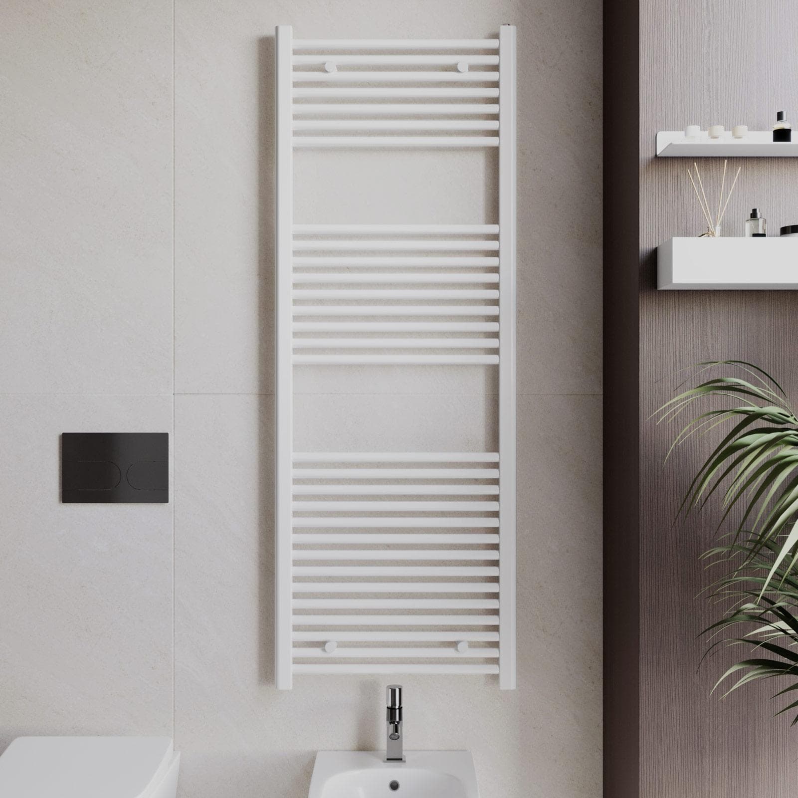 Termoarredo scaldasalviette 1500x600 bianco interasse 550 mm - Alpina