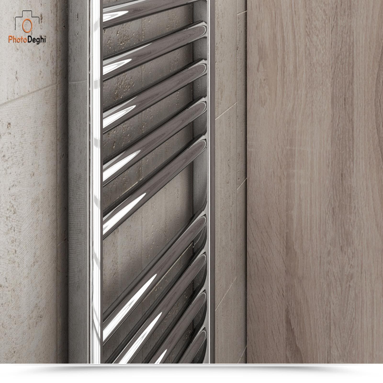 Termoarredo scaldasalviette 1800x550 cromo dritto interasse 500 mm - Alpina