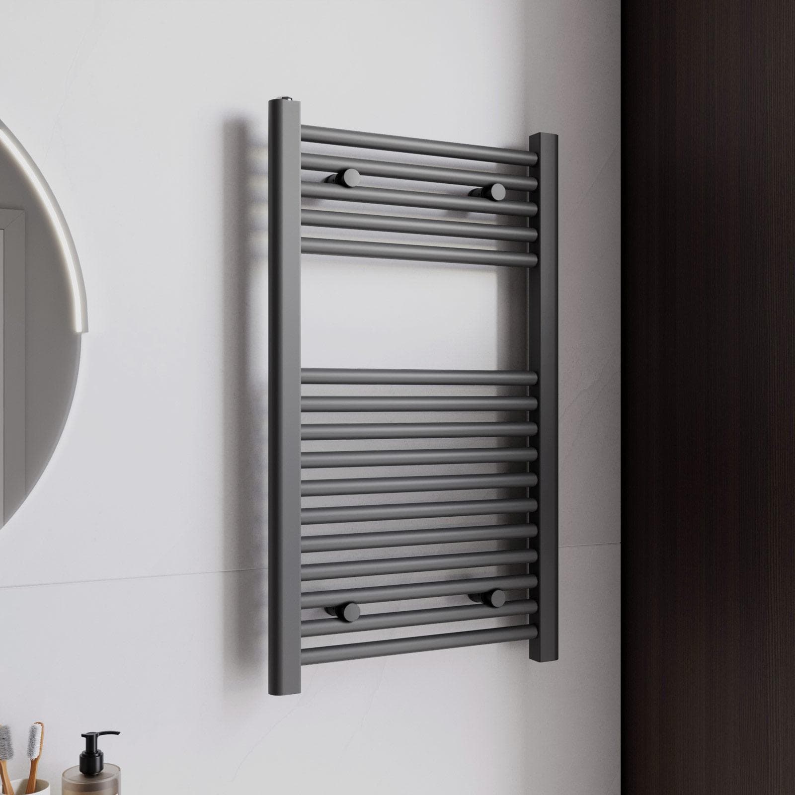 Termoarredo scaldasalviette 770x450 antracite interasse 400 mm - Alpina