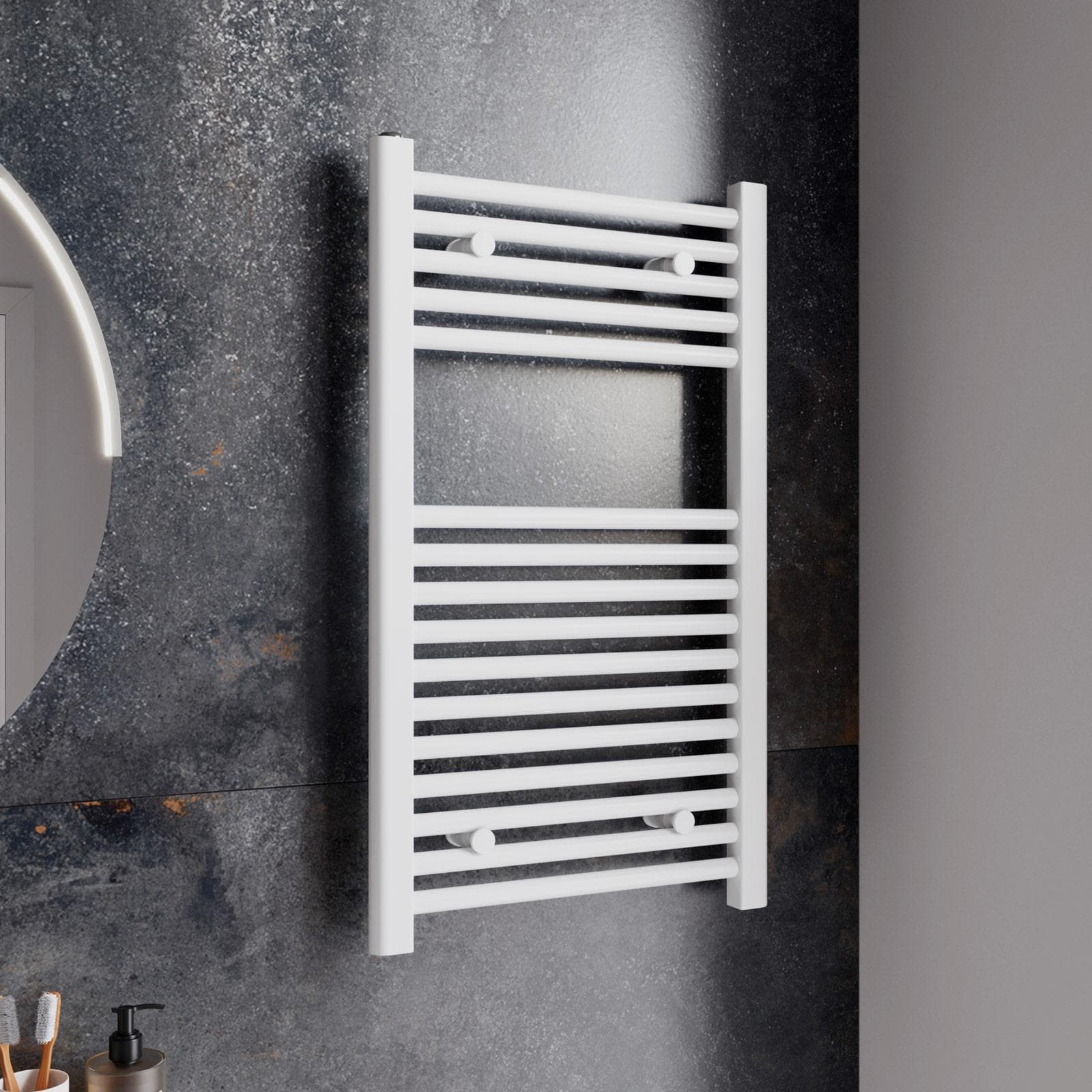 Termoarredo scaldasalviette 770x500 bianco interasse 450 mm - Alpina