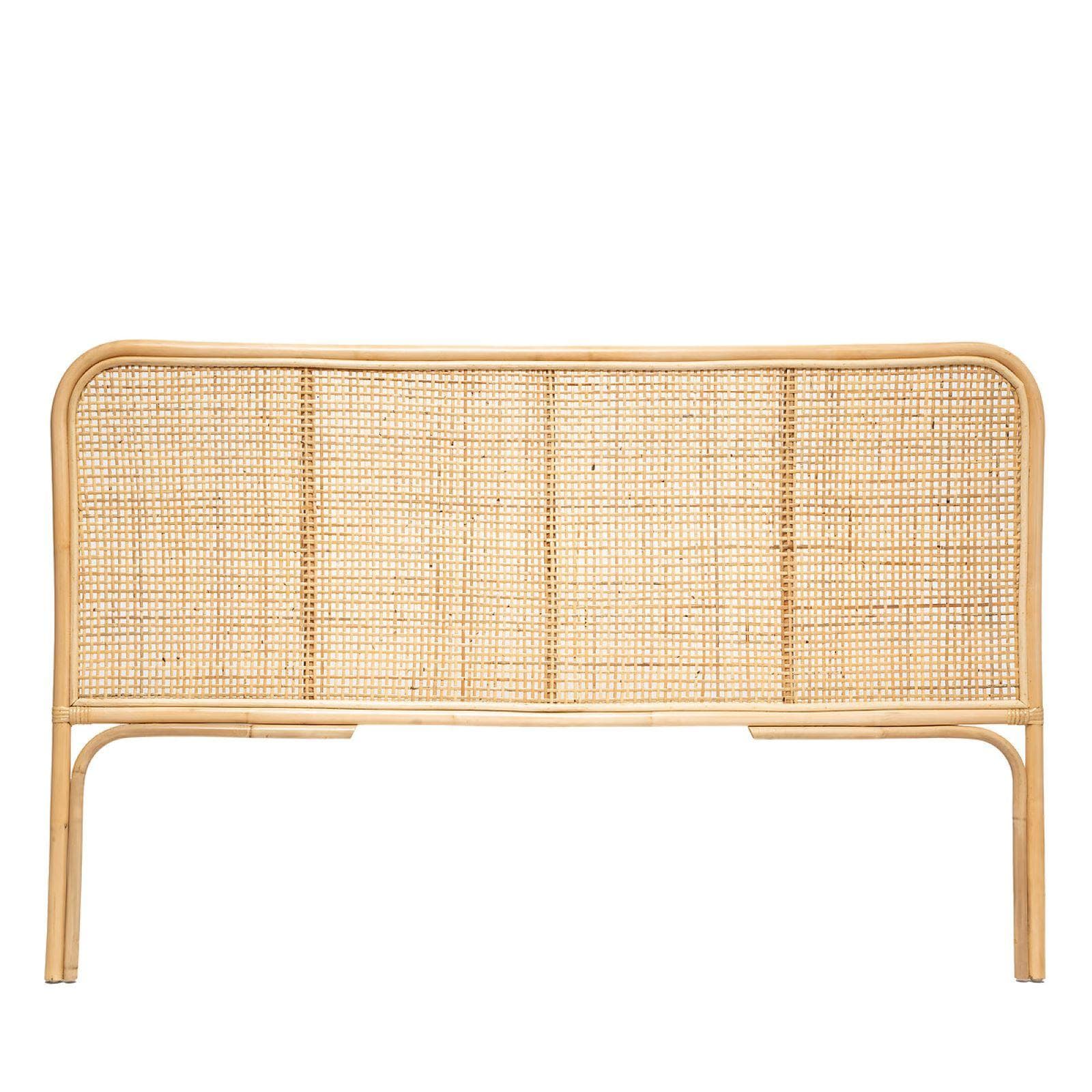 Testata per letto matrimoniale 160x100h cm in rattan naturale