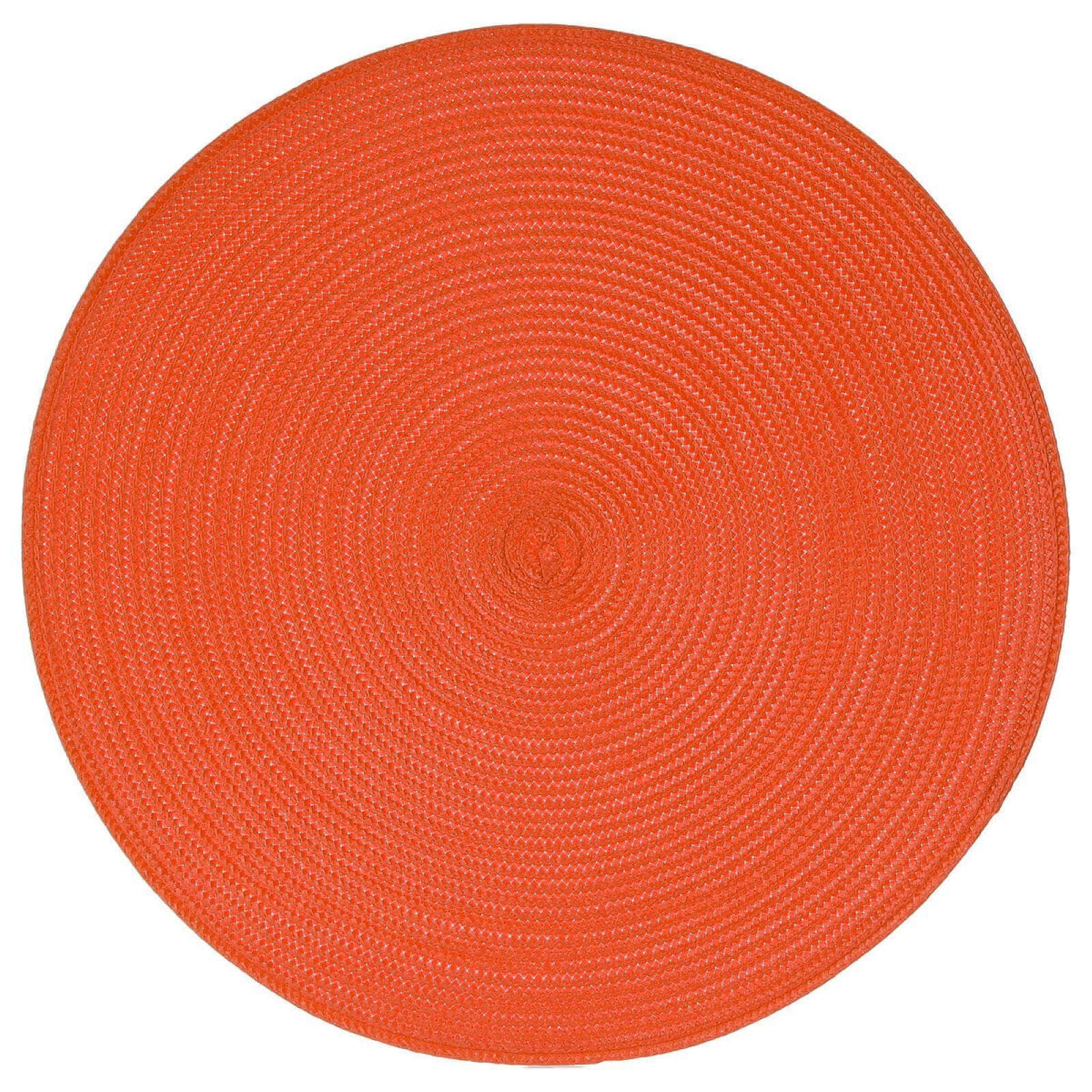 Tovaglietta rotonda 38 cm intrecciata rosso - Norwich