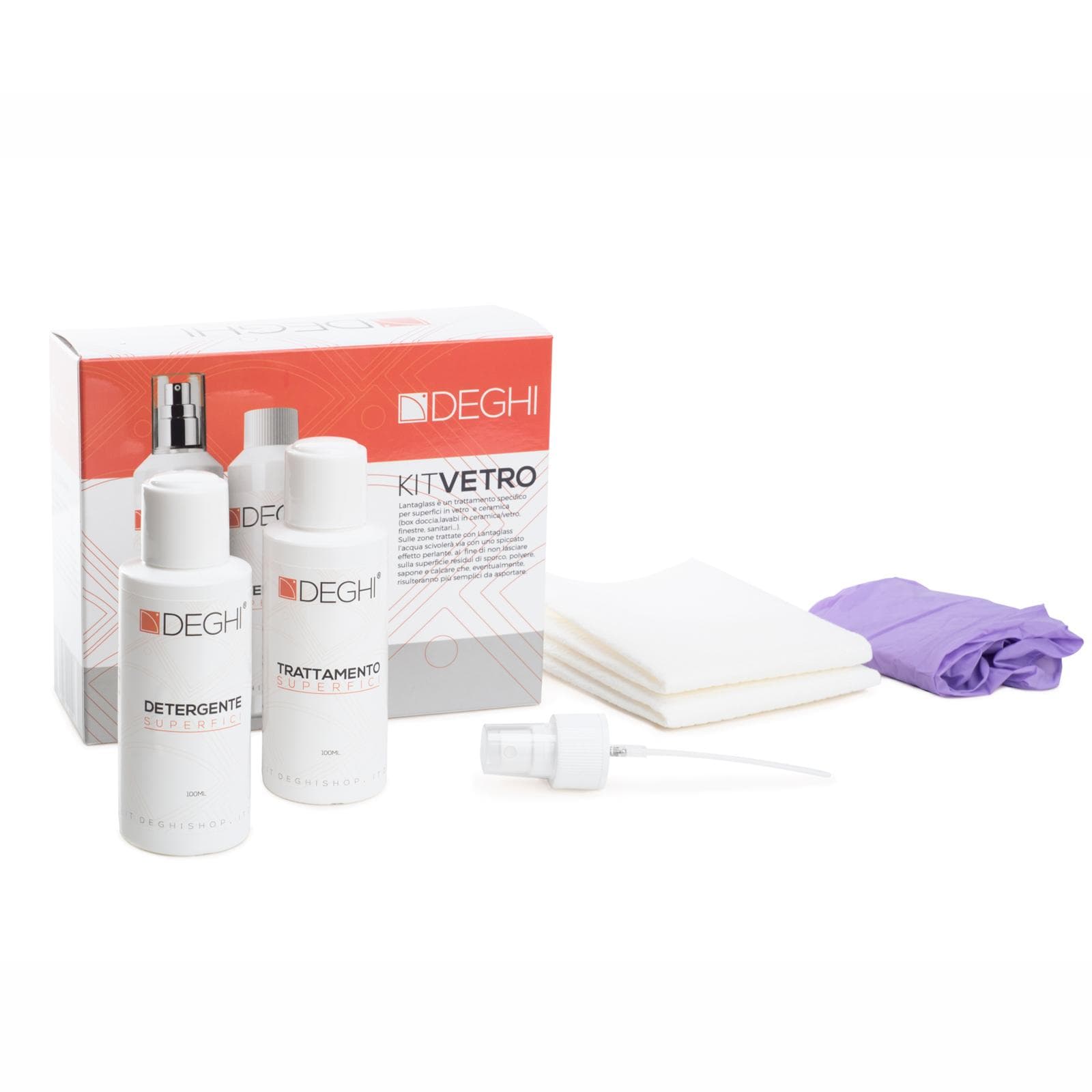 Trattamento anticalcare e ripristino in kit per box doccia