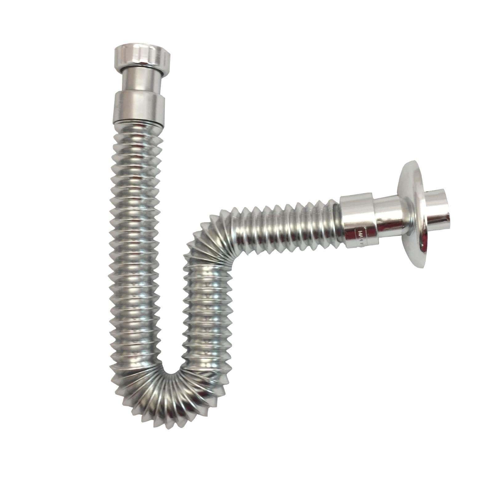 Tubo scarico bidet/lavello modello GoFlex cromato con rosone 1''1/4x32/40mm