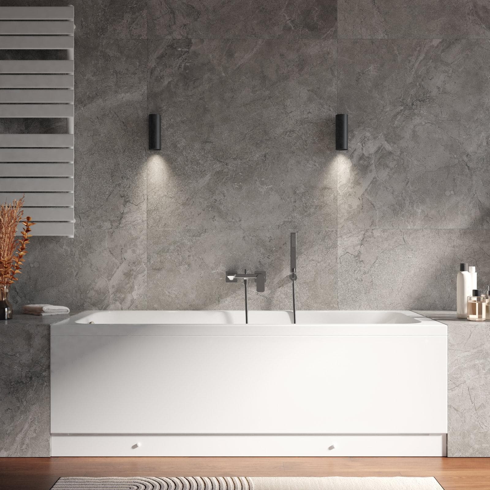 Vasca da bagno da incasso 150 x 70 cm in acrilico - Hirst