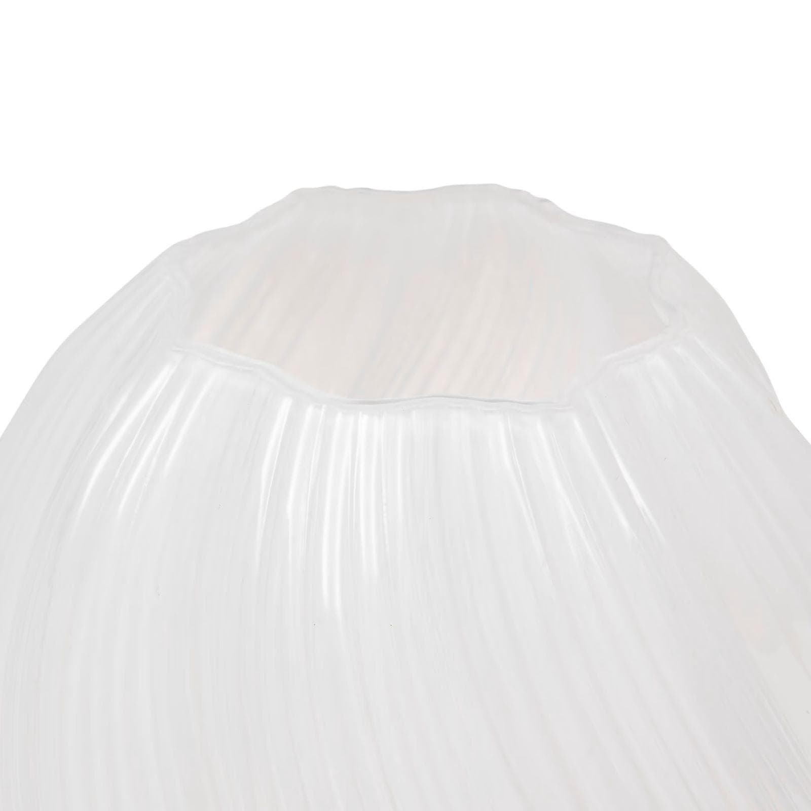 Vaso da interno 21h cm in vetro trasparente e bianco
