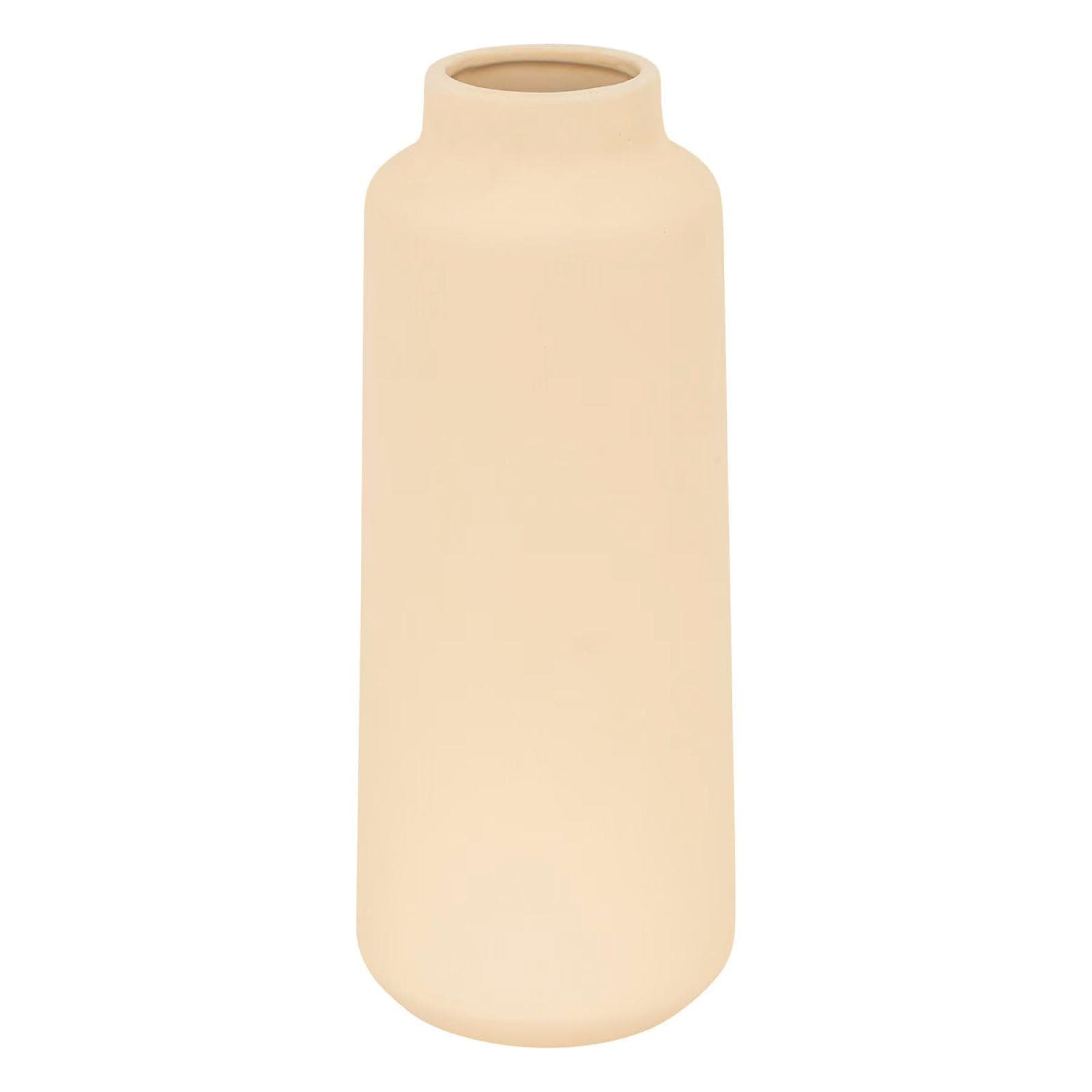 Vaso da interno 30h cm in ceramica beige opaco - Soave