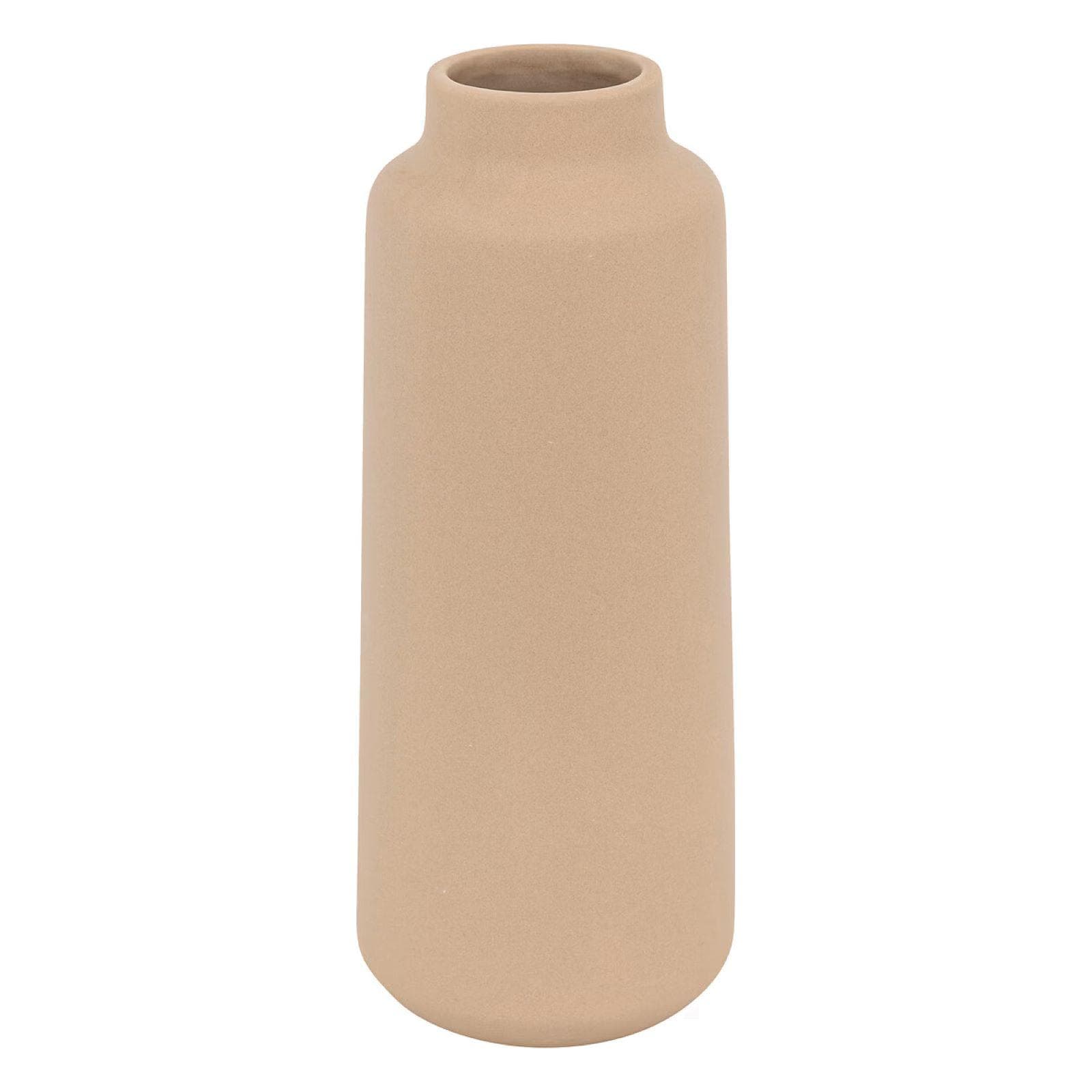 Vaso da interno 30h cm in ceramica rosa opaco - Soave