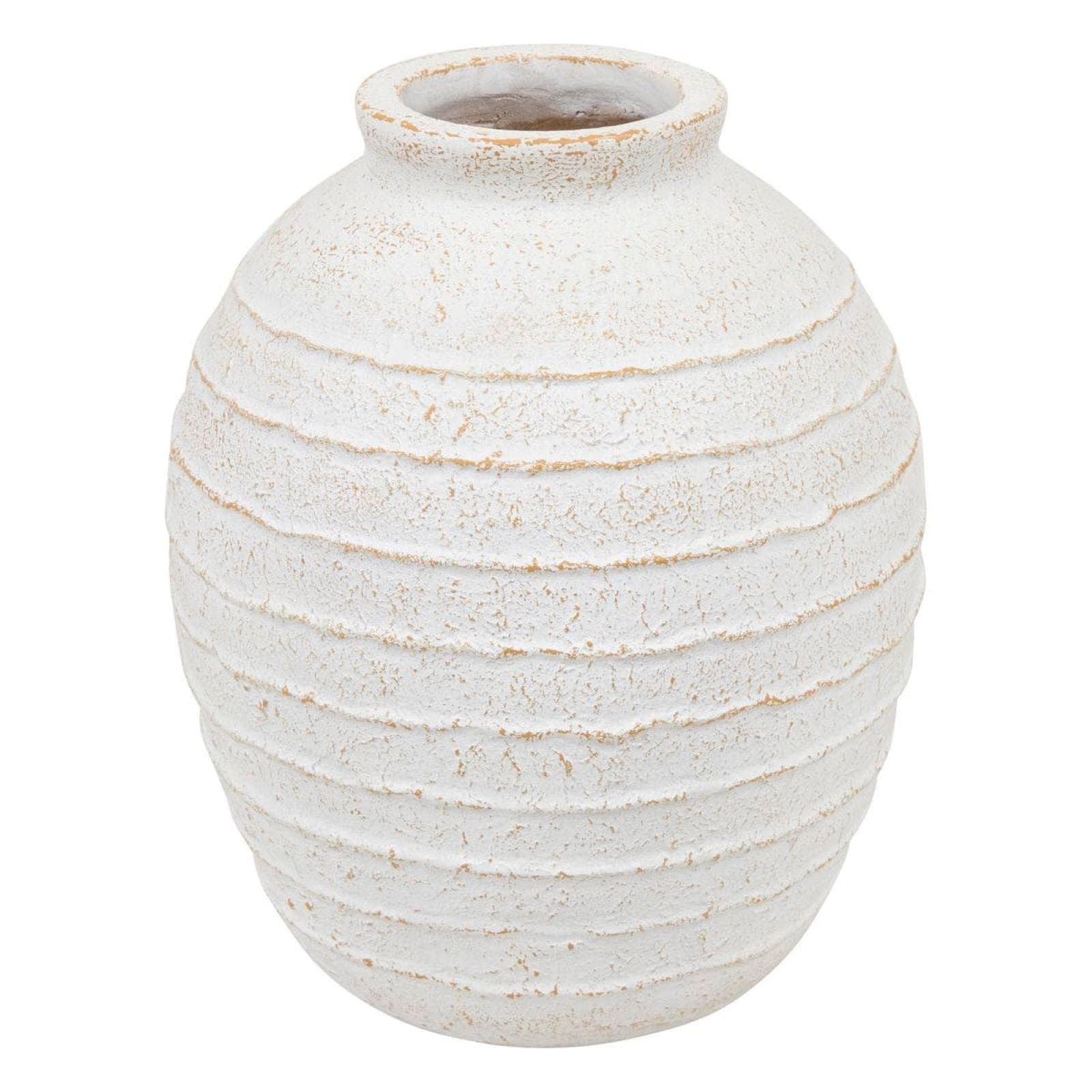 Vaso da interno 38h cm in ossido di magnesio bianco - Bastien