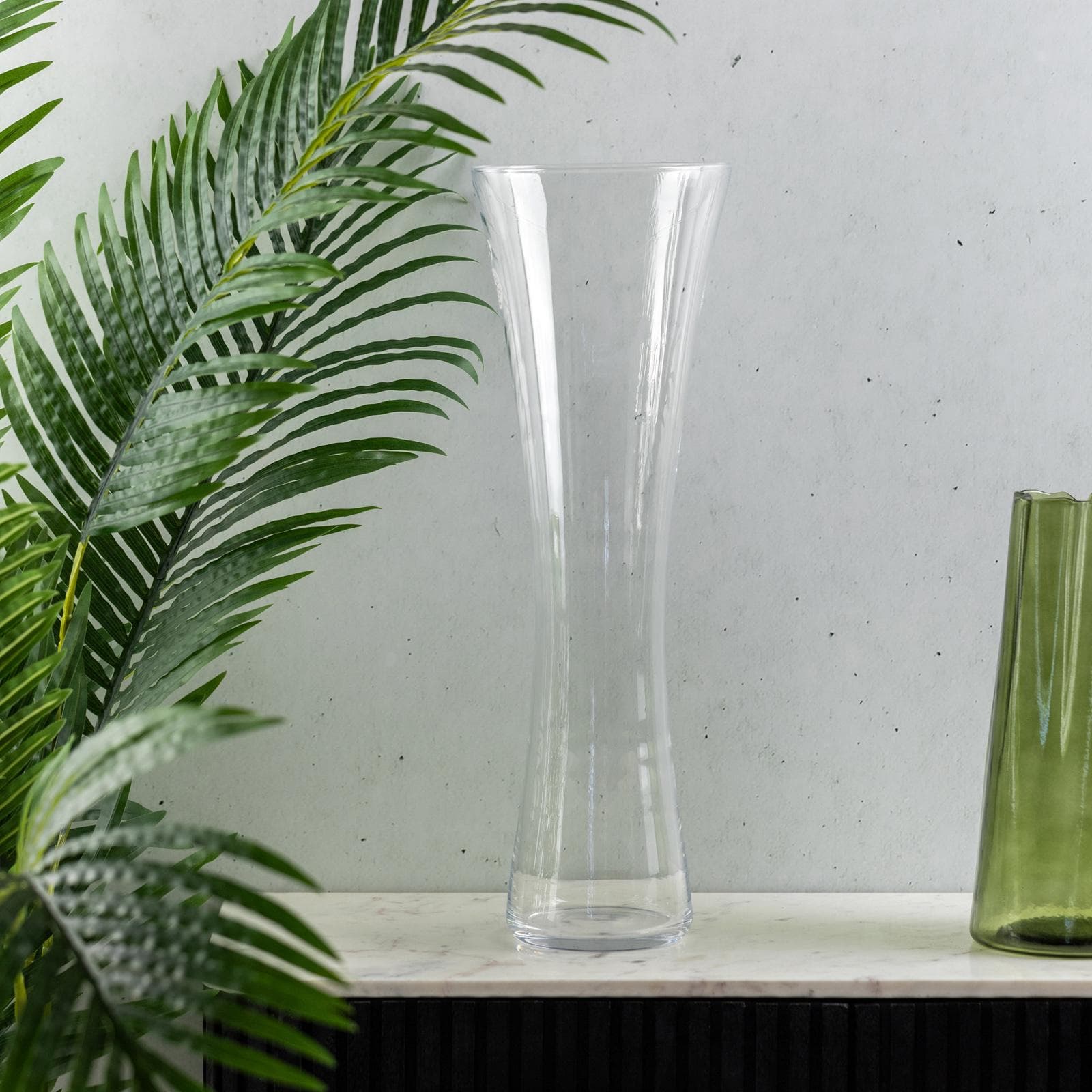 Vaso da interno 55h cm in vetro trasparente