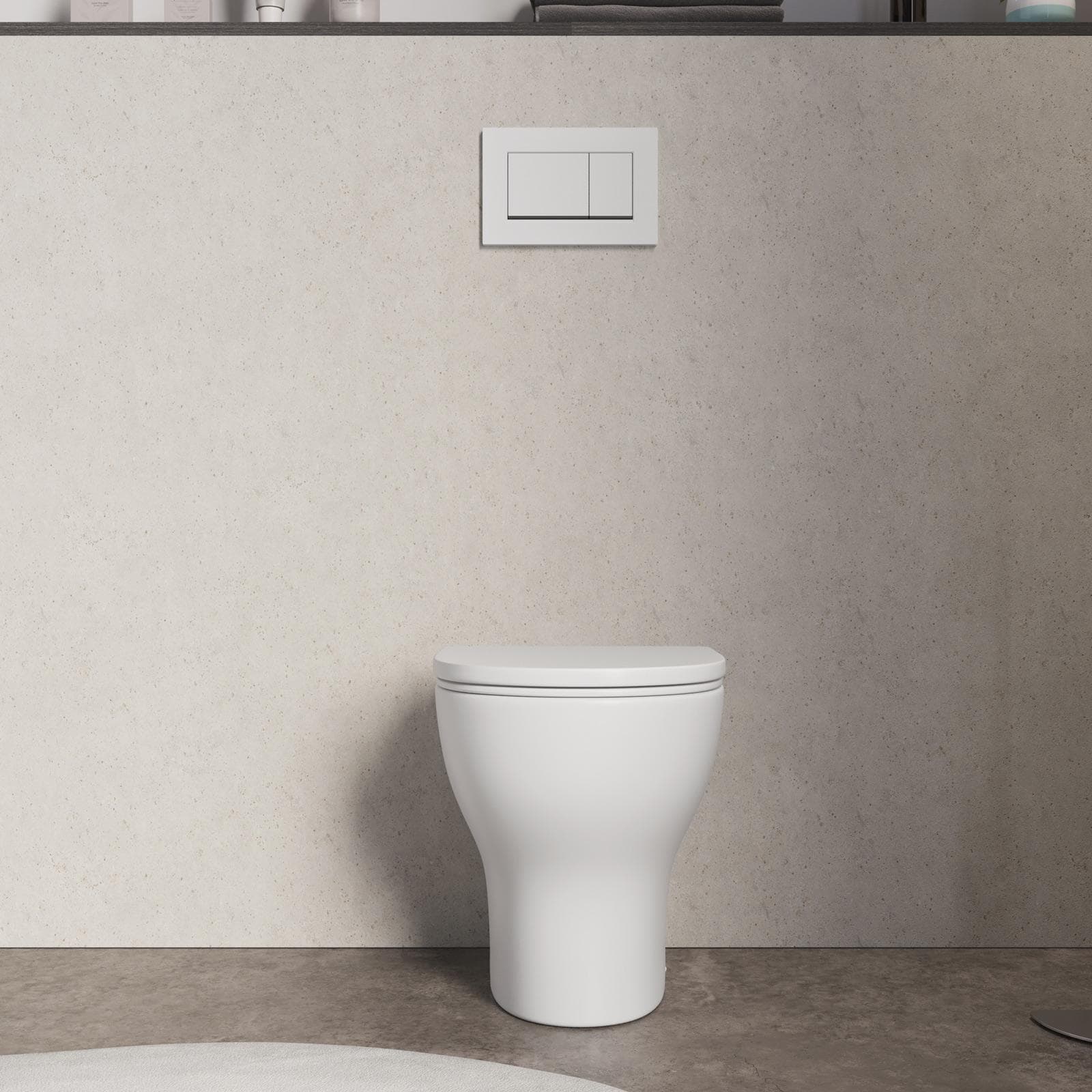 Vaso filomuro in ceramica bianco opaco - Skall