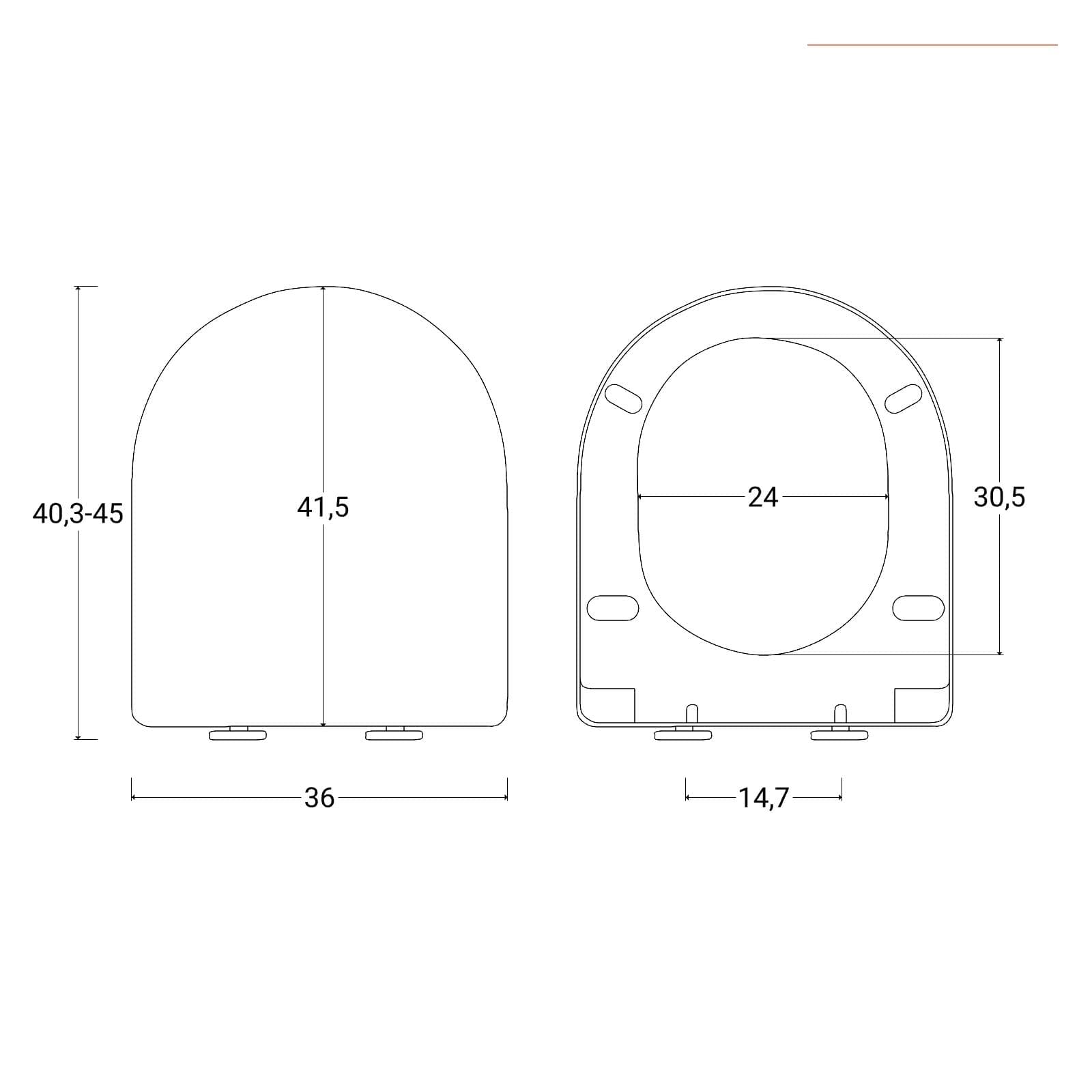 Vaso filomuro in ceramica con copriwc e bidet bianco opaco - Skall