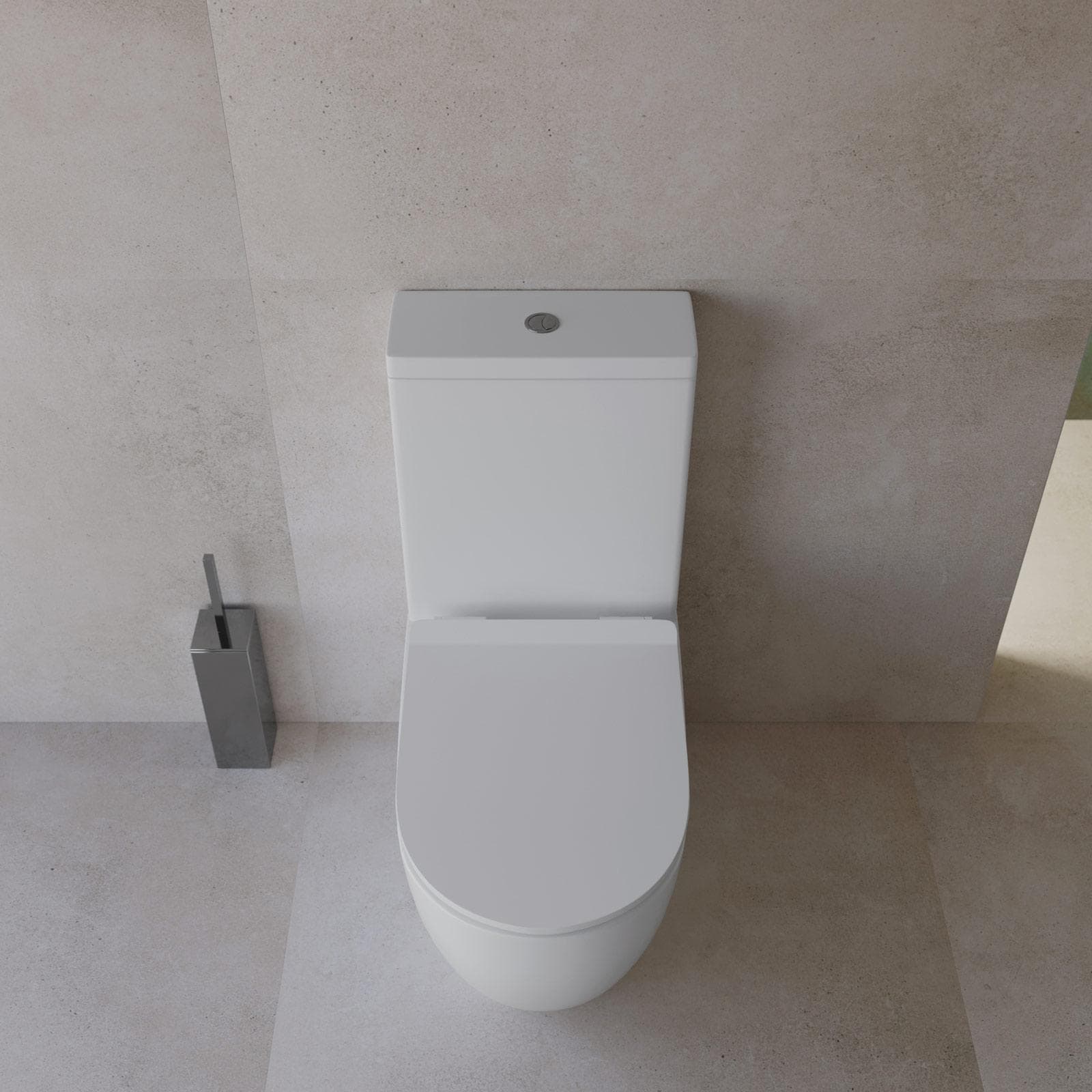 Vaso filomuro monoblocco con copriwc - Nadir