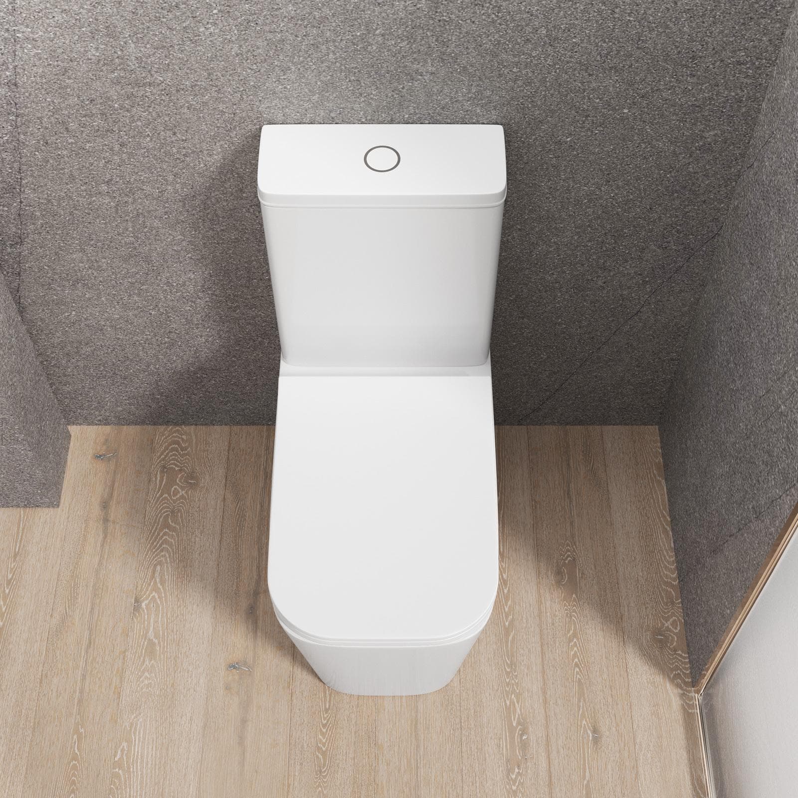 Vaso filomuro monoblocco con copriwc - Teo
