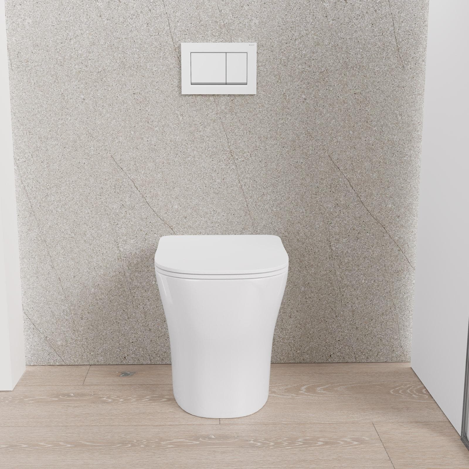 Vaso filomuro sedile SoftClose bianco lucido - Clessidra