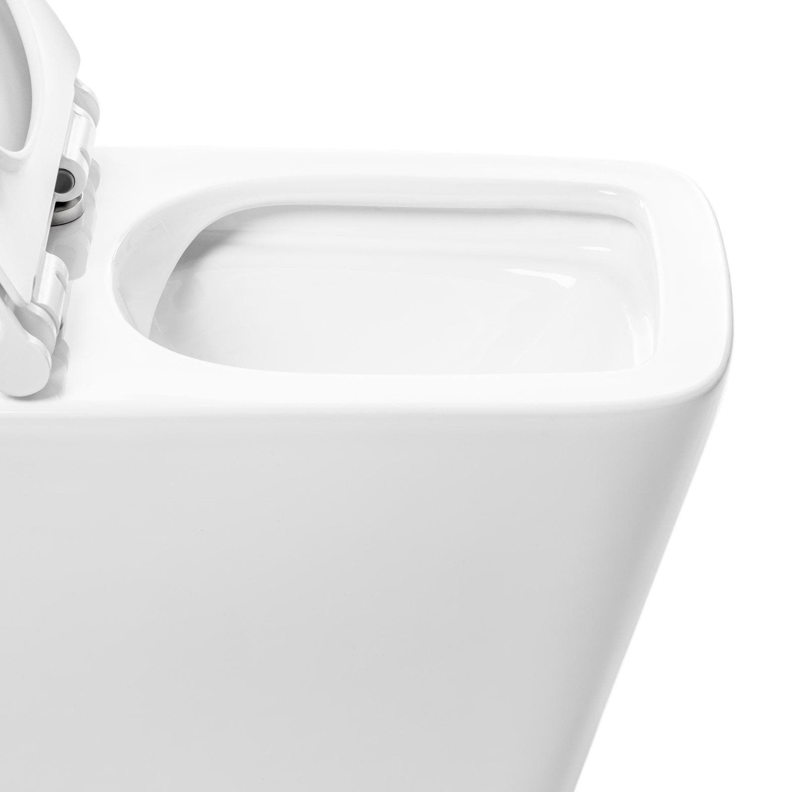 Vaso filomuro rimless sedile SoftClose bianco lucido - Teo