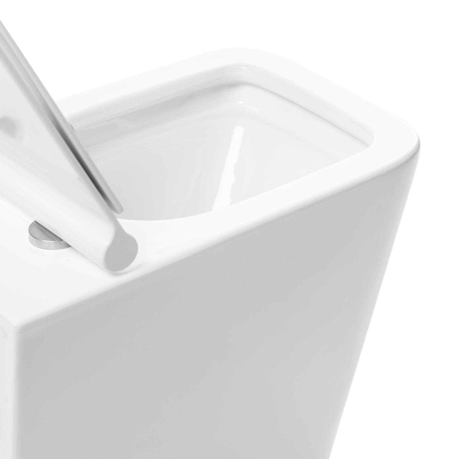 Vaso filomuro rimless sedile SoftClose bianco lucido - Teo