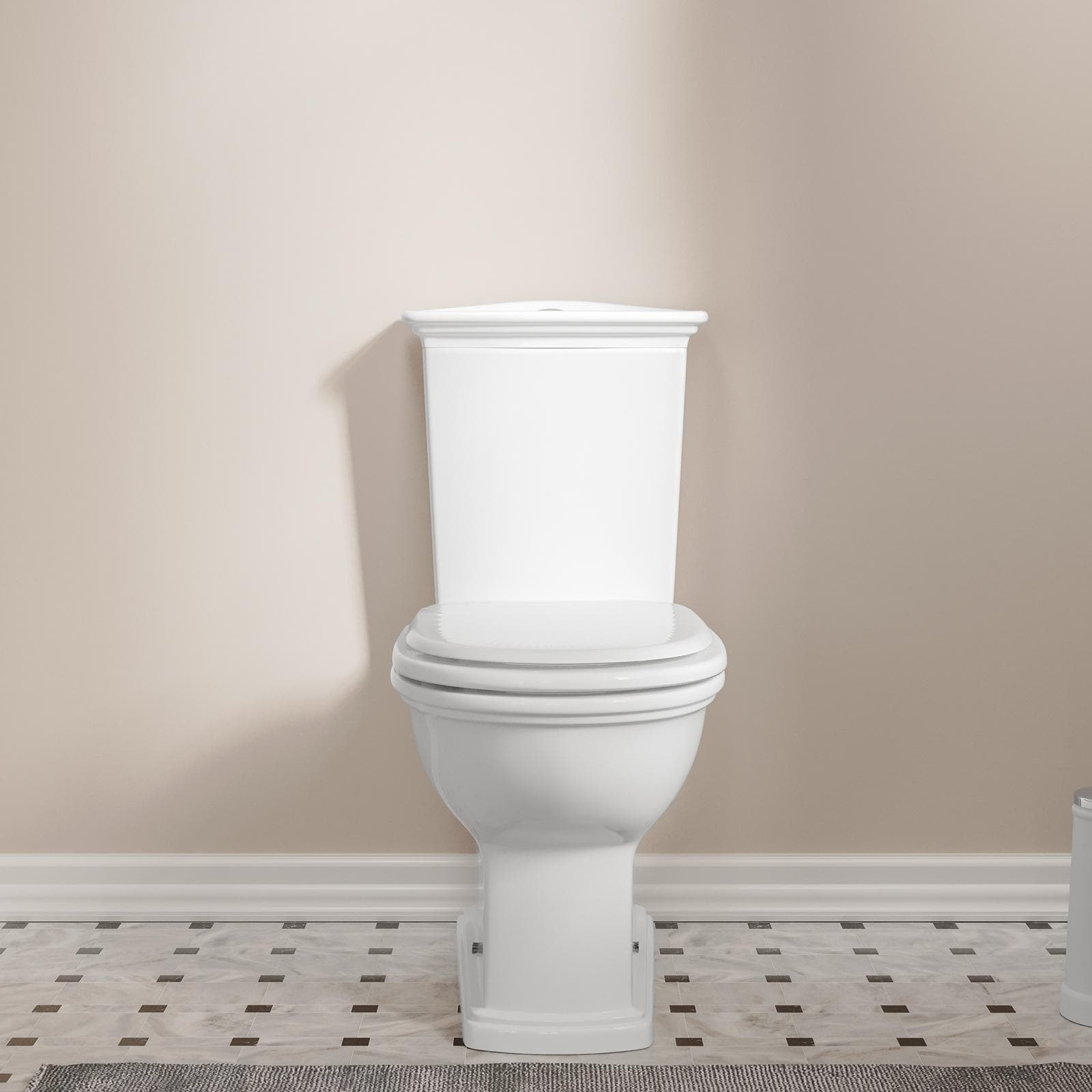 Vaso monoblocco con sedile in ceramica bianca - Fanit