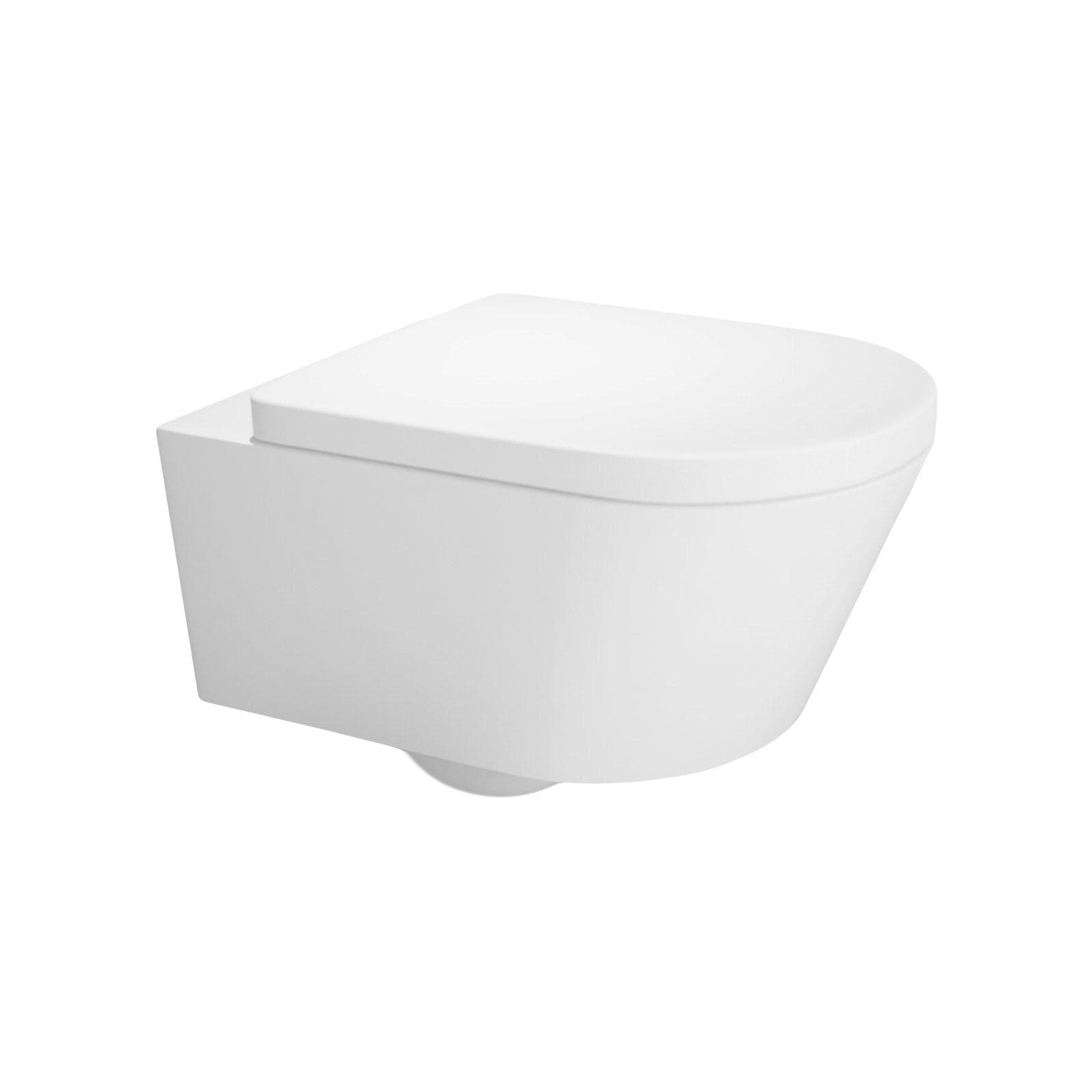 Vaso sospeso in ceramica lucida Smart con sedile soft-close