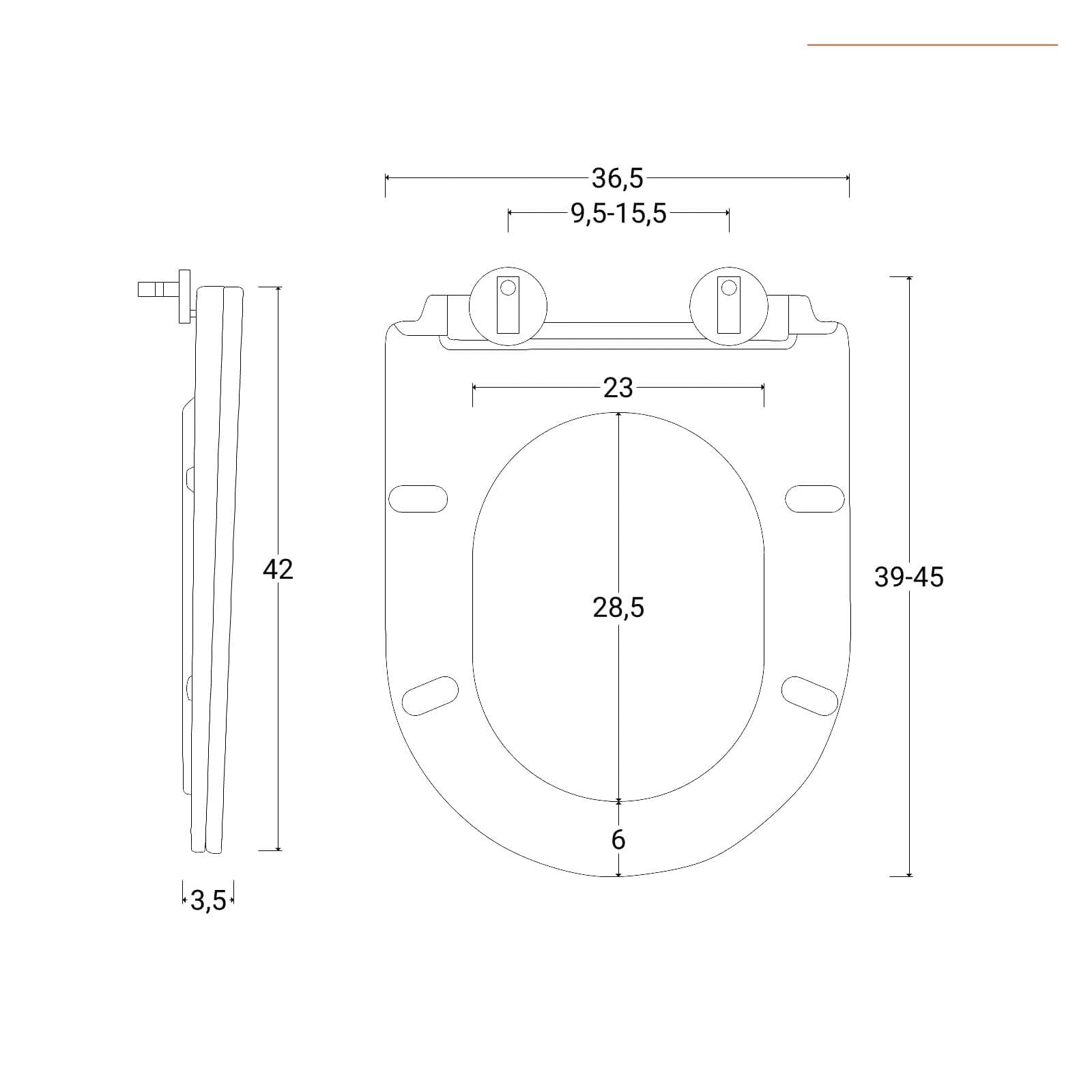Vaso sospeso in ceramica rimless con copriwc slim softclose - City