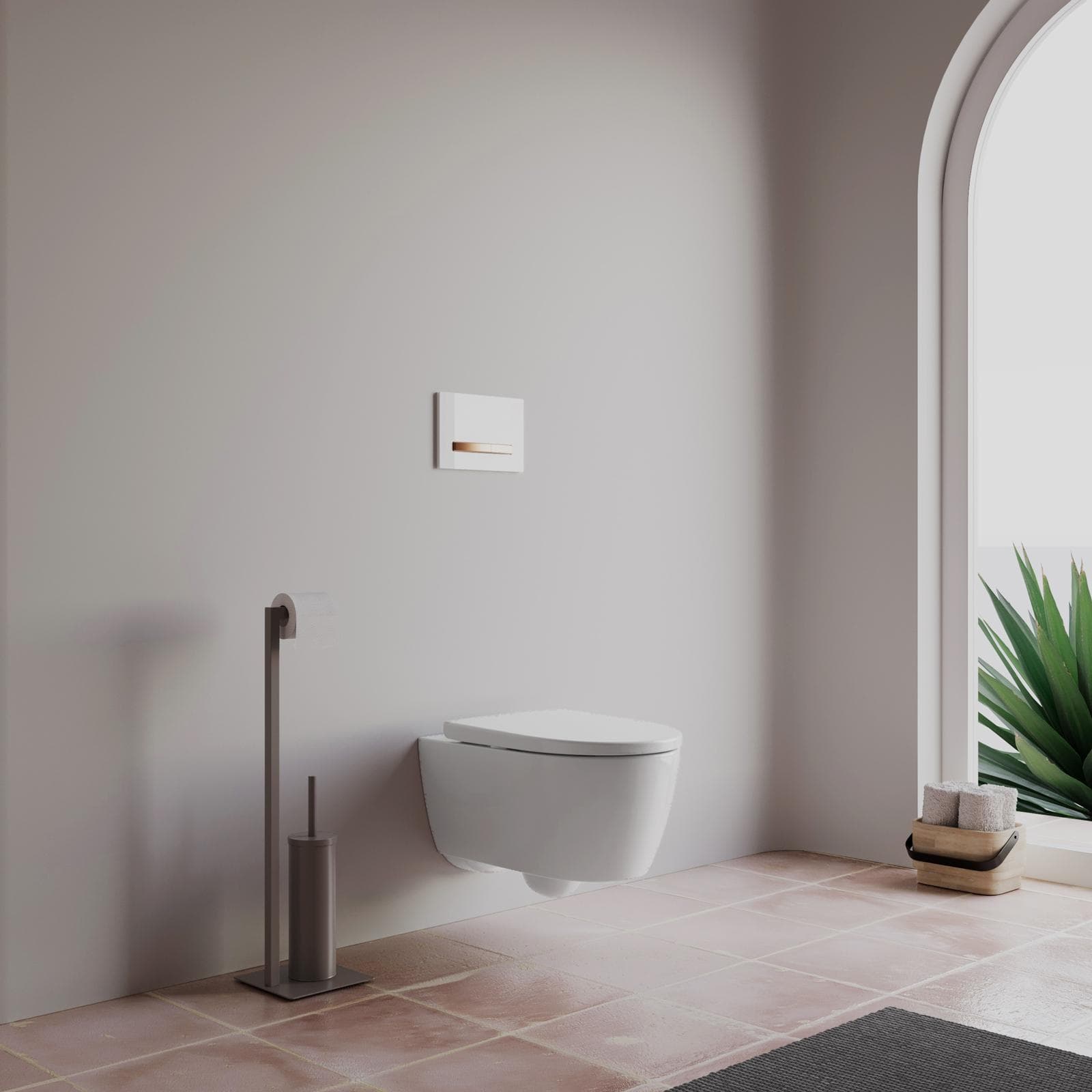 Vaso sospeso rimfree con sedile avvolgente softclose a sgancio rapido incluso - Geberit