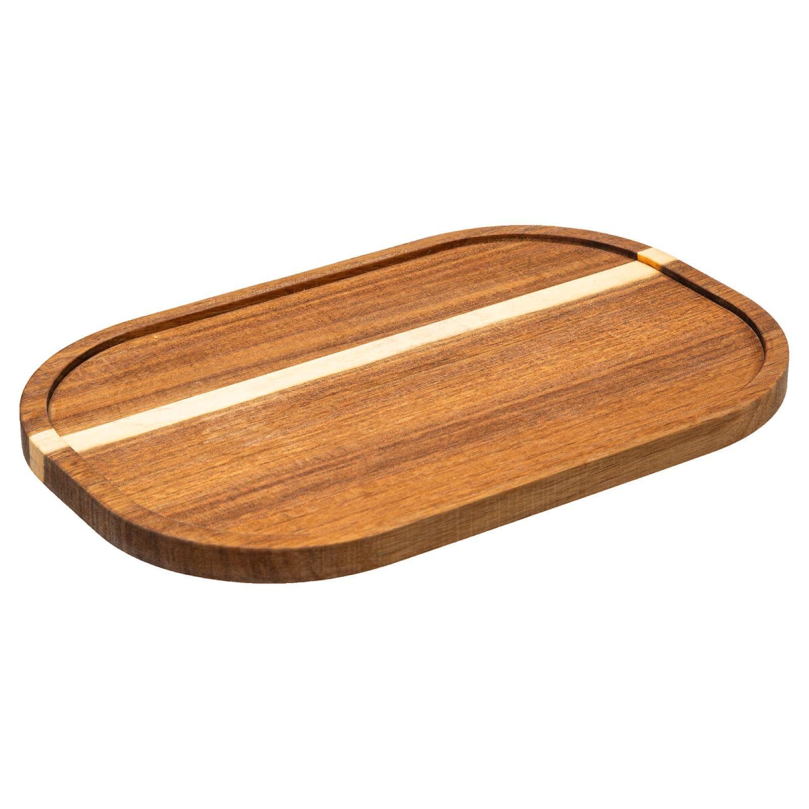 Vassoio 30x20 cm in legno di acacia naturale