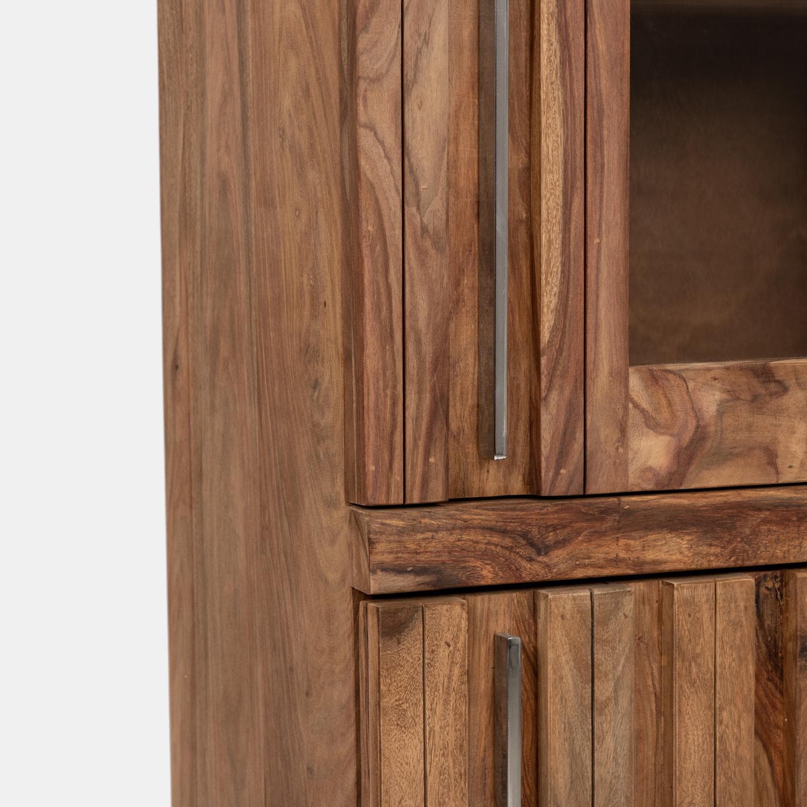 Vetrina 60x180h cm in legno - Freia Sheesham