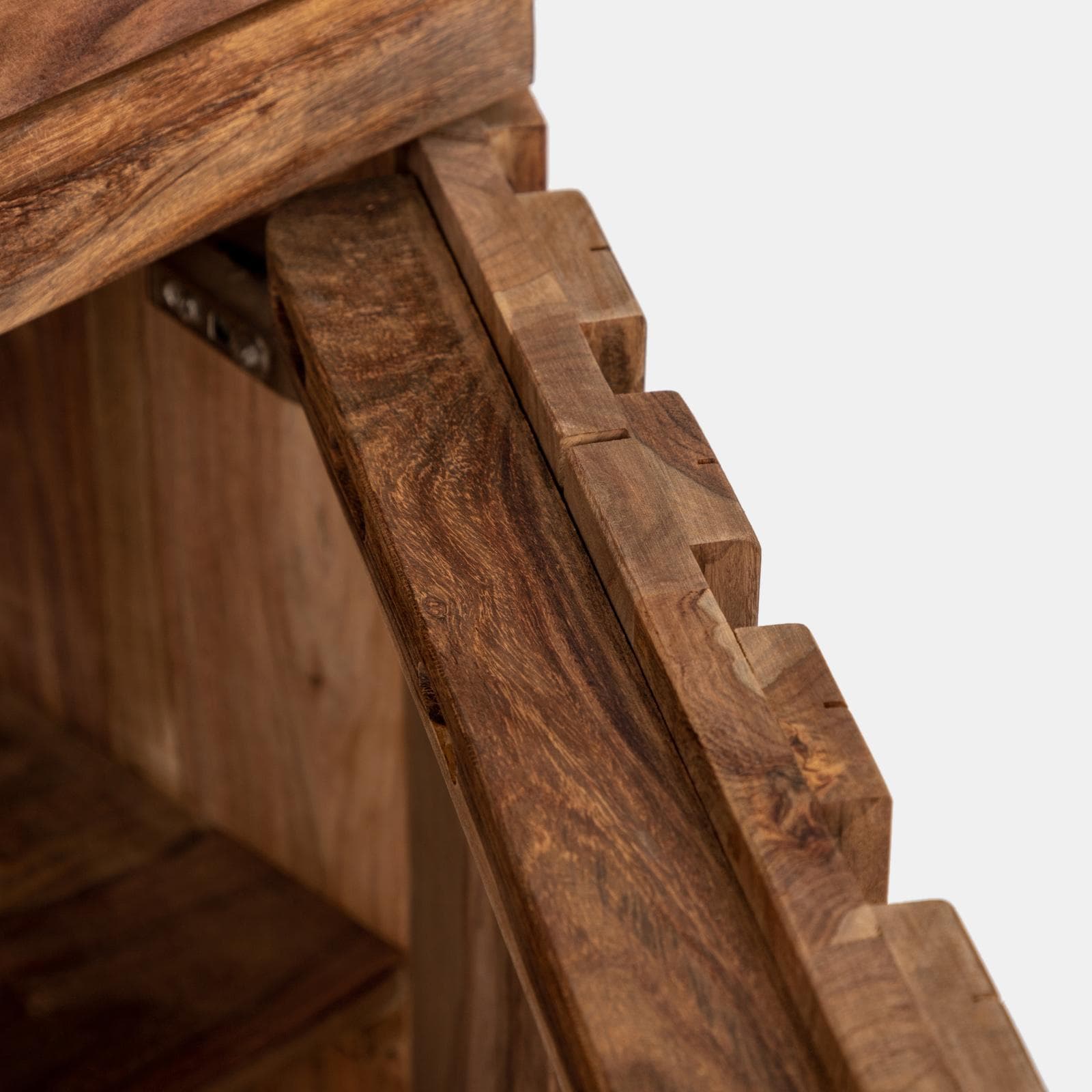Vetrina 60x180h cm in legno - Freia Sheesham