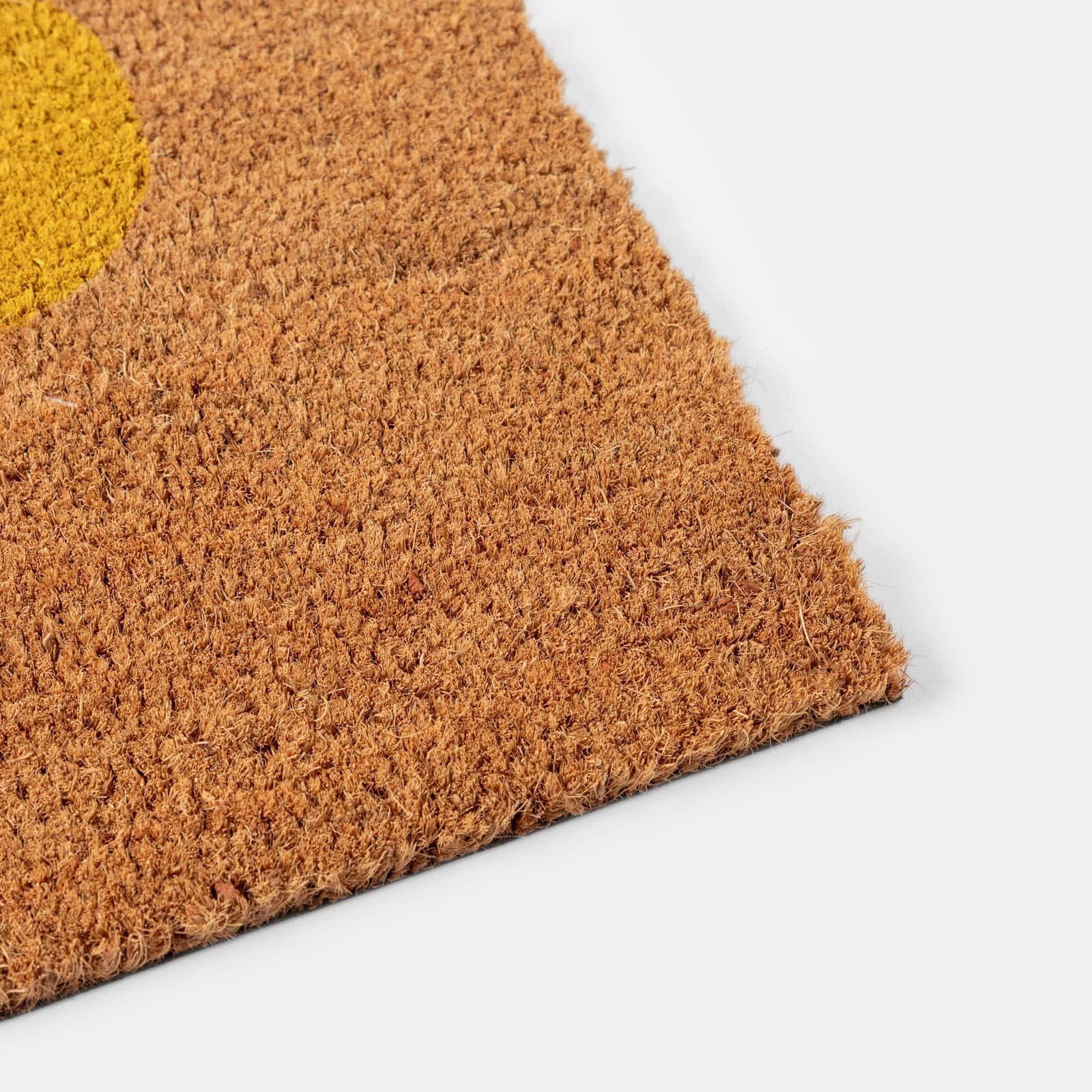 Zerbino 45x75 cm in coir Hello multicolor