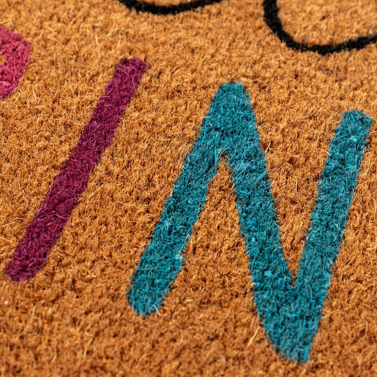 Zerbino 45x75 cm in coir Hello Spring multicolor