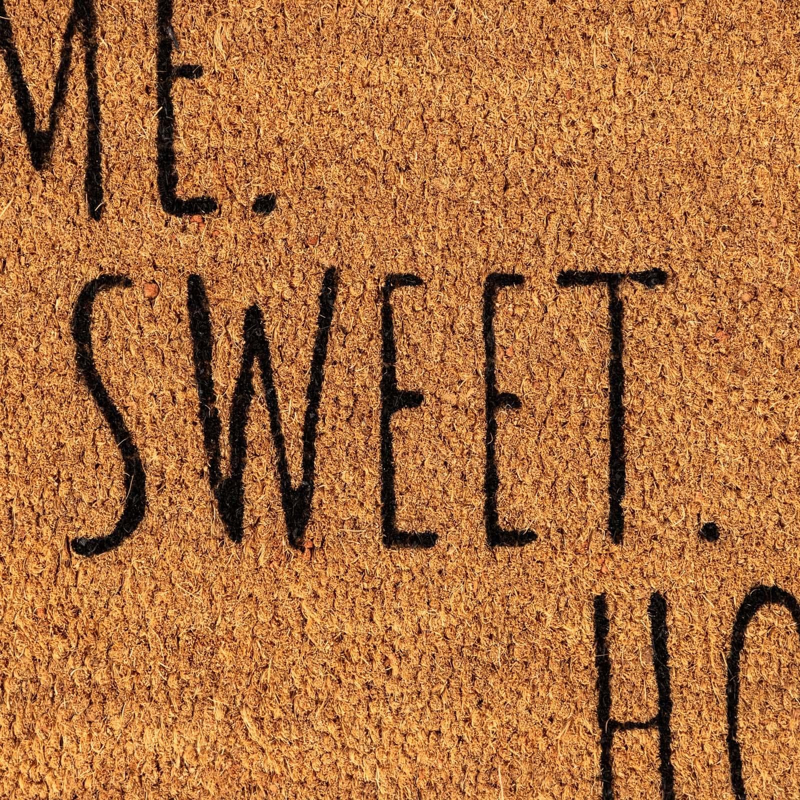Zerbino Home Sweet Home 45x75 cm in coir naturale